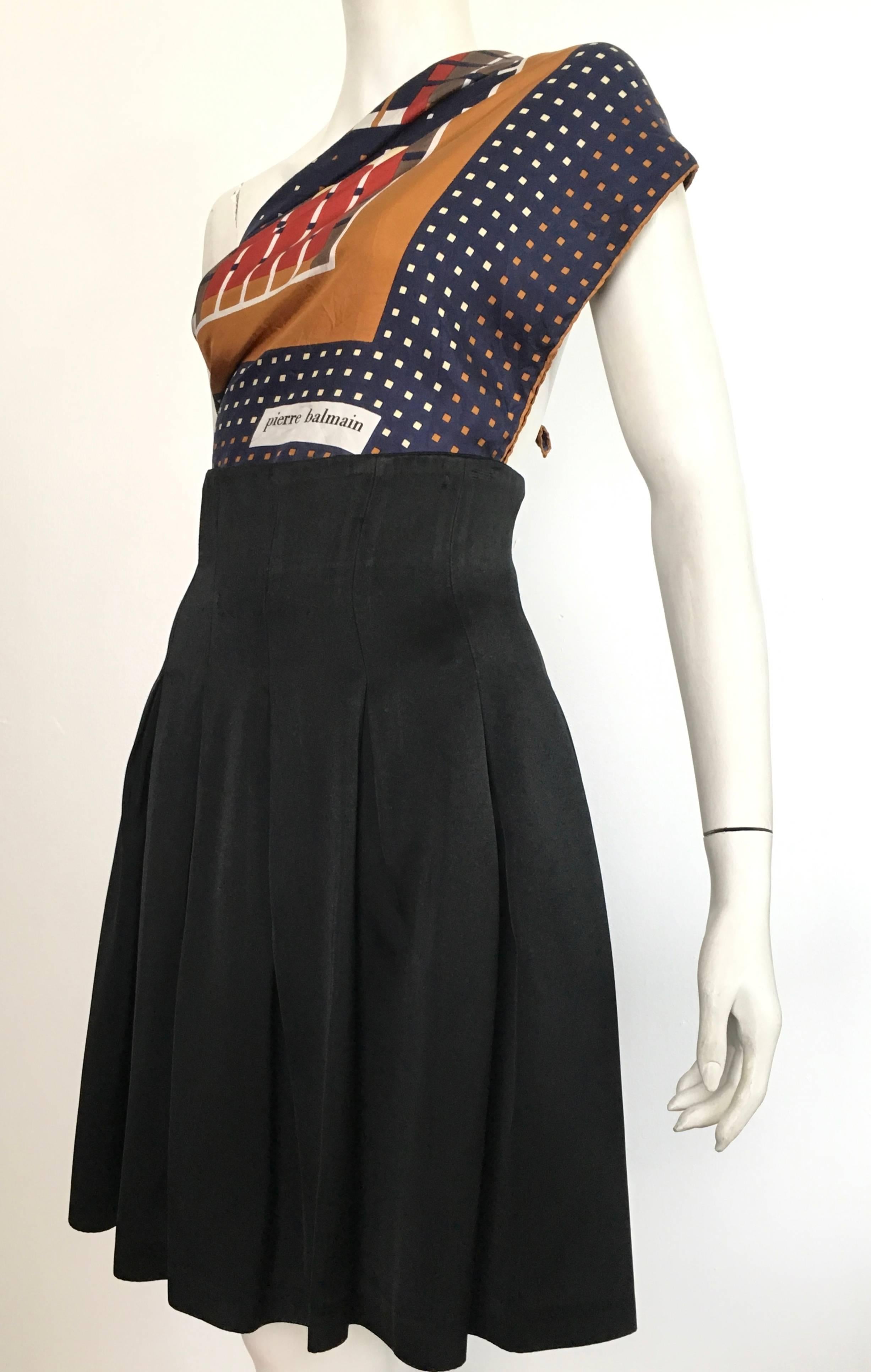 Patrick Kelly Paris 1980s Black Pleated Skirt Size 6. For Sale 8