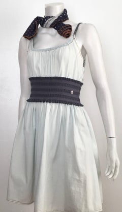 John Galliano Cotton Spaghetti Strap Day Dress Size 4.