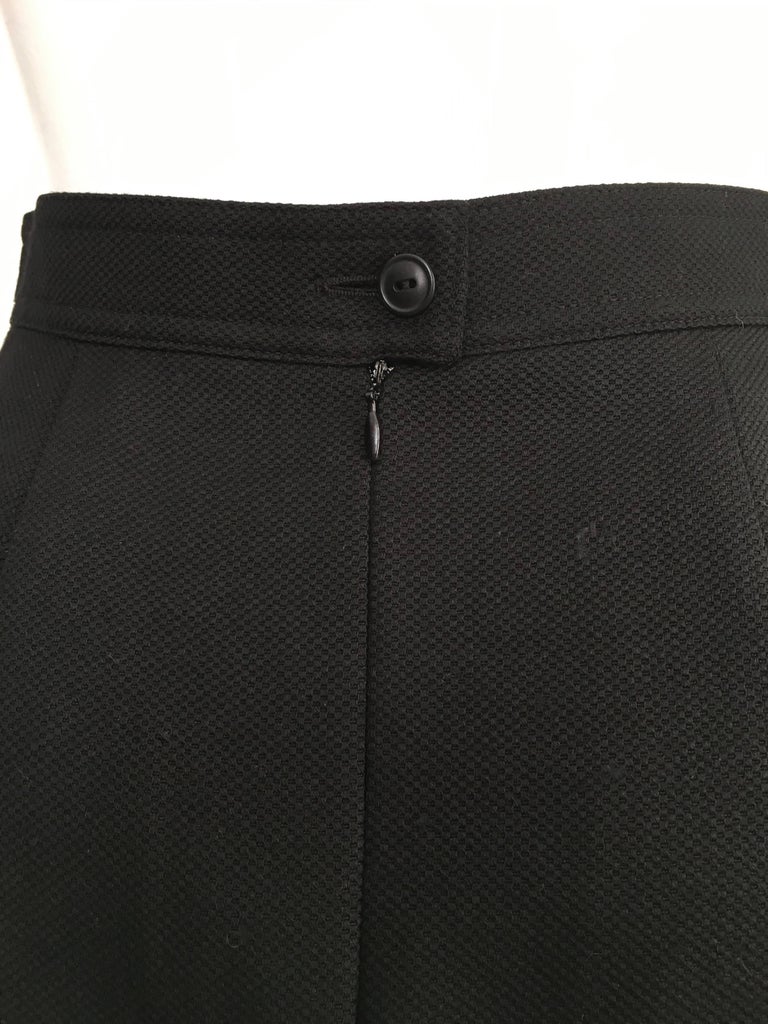 Karl Lagerfeld 1990s Black Wool Pencil Skirt Size 6. For Sale at 1stDibs