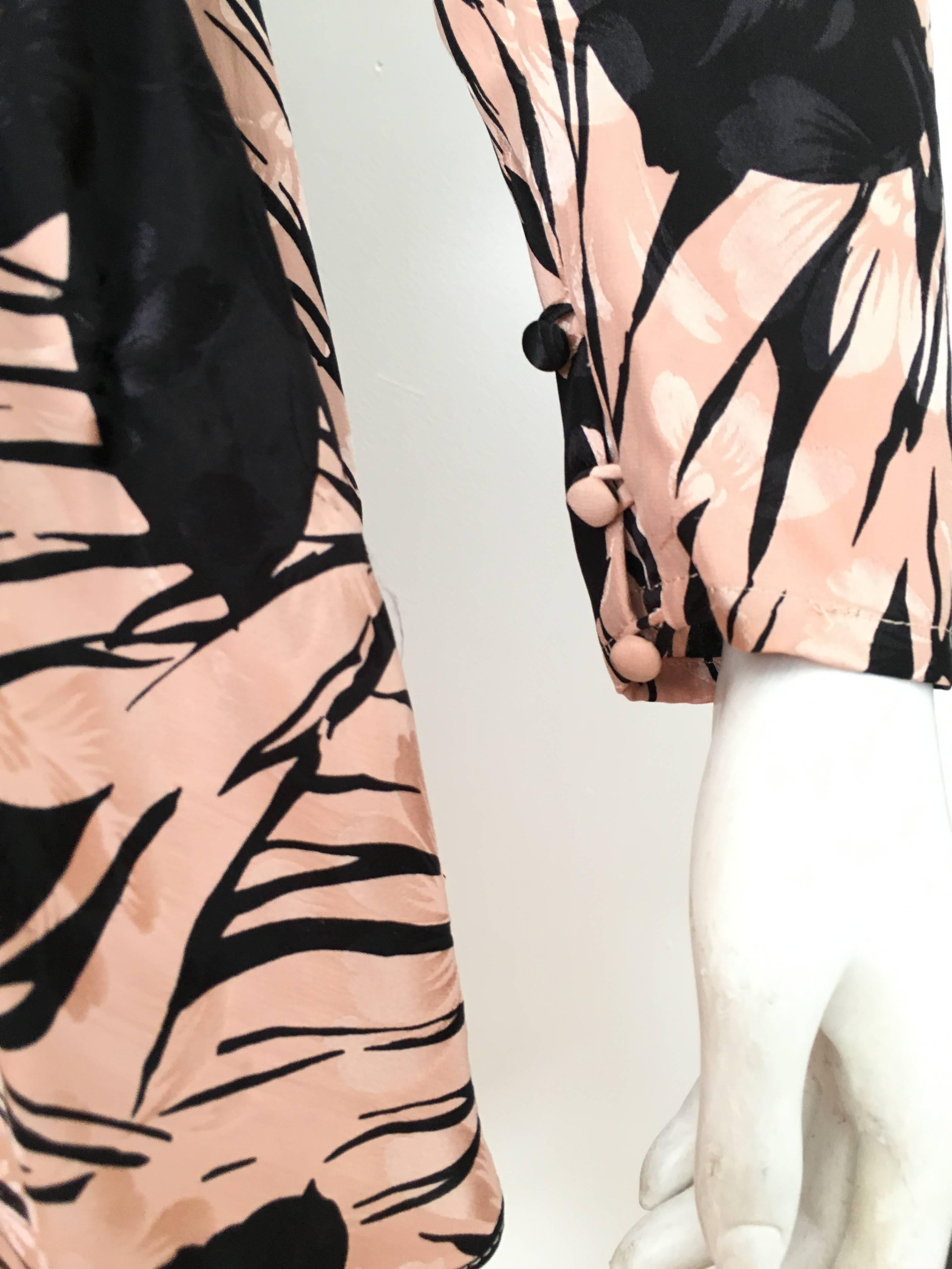 Saint Romei for Neiman Marcus 1980s Silk Dress Size 6.  For Sale 8