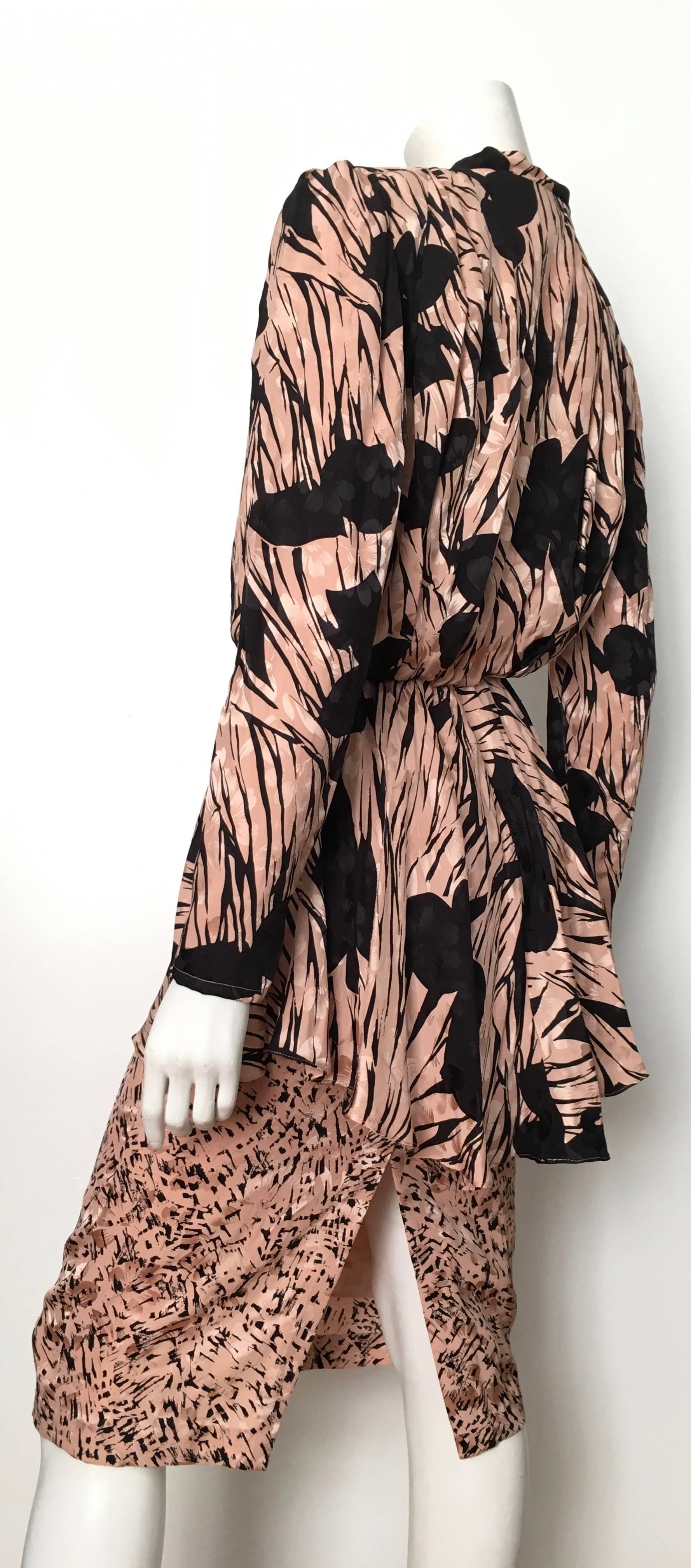 Saint Romei for Neiman Marcus 1980s Silk Dress Size 6.  For Sale 1