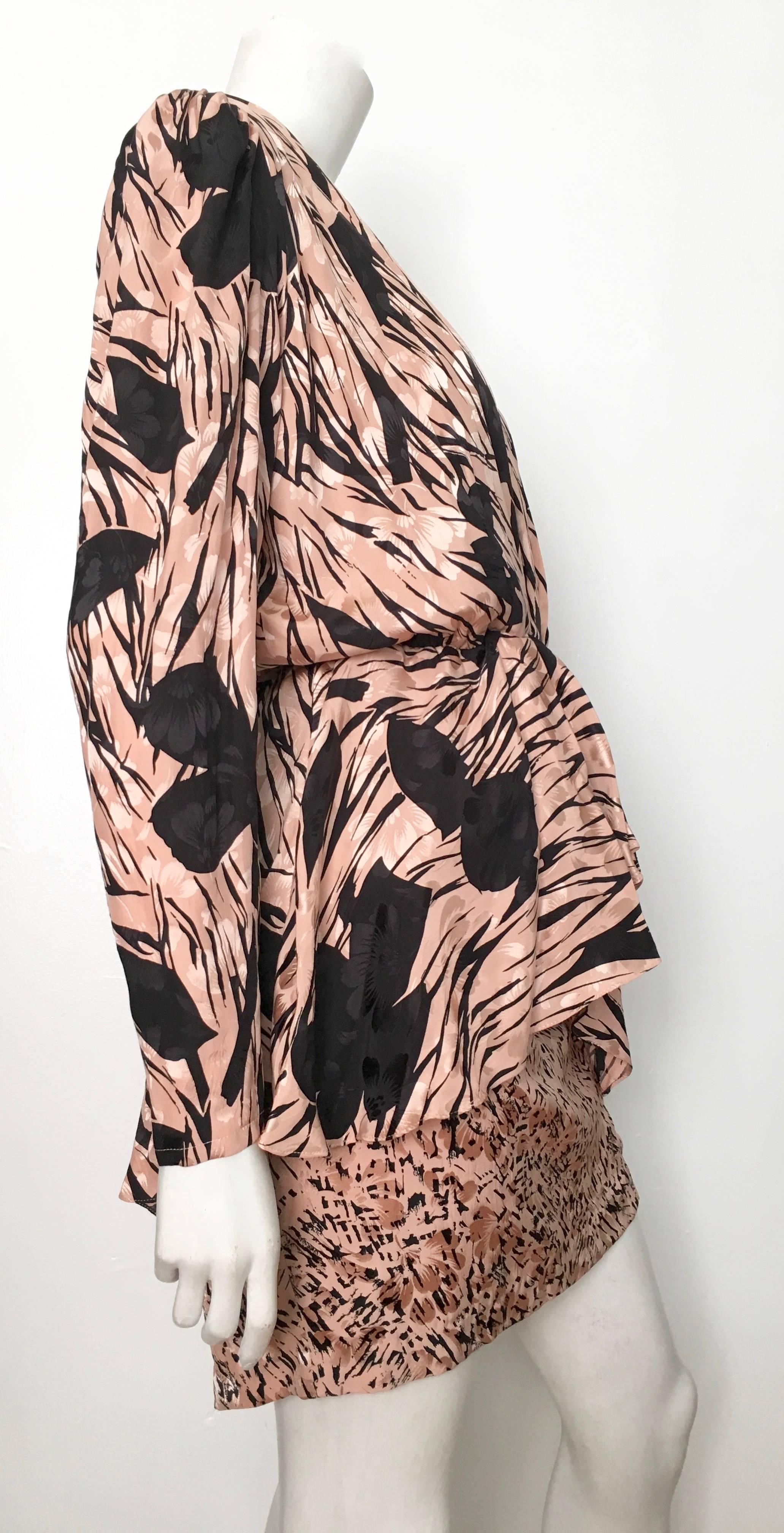 Saint Romei for Neiman Marcus 1980s Silk Dress Size 6.  For Sale 3
