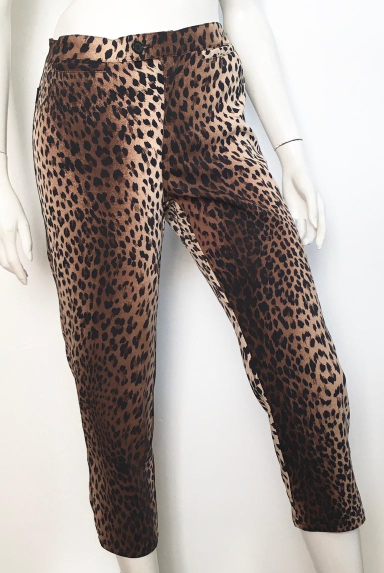 MOSCHINO Cheetah Print Capri Pants Size 8. For Sale at 1stDibs ...