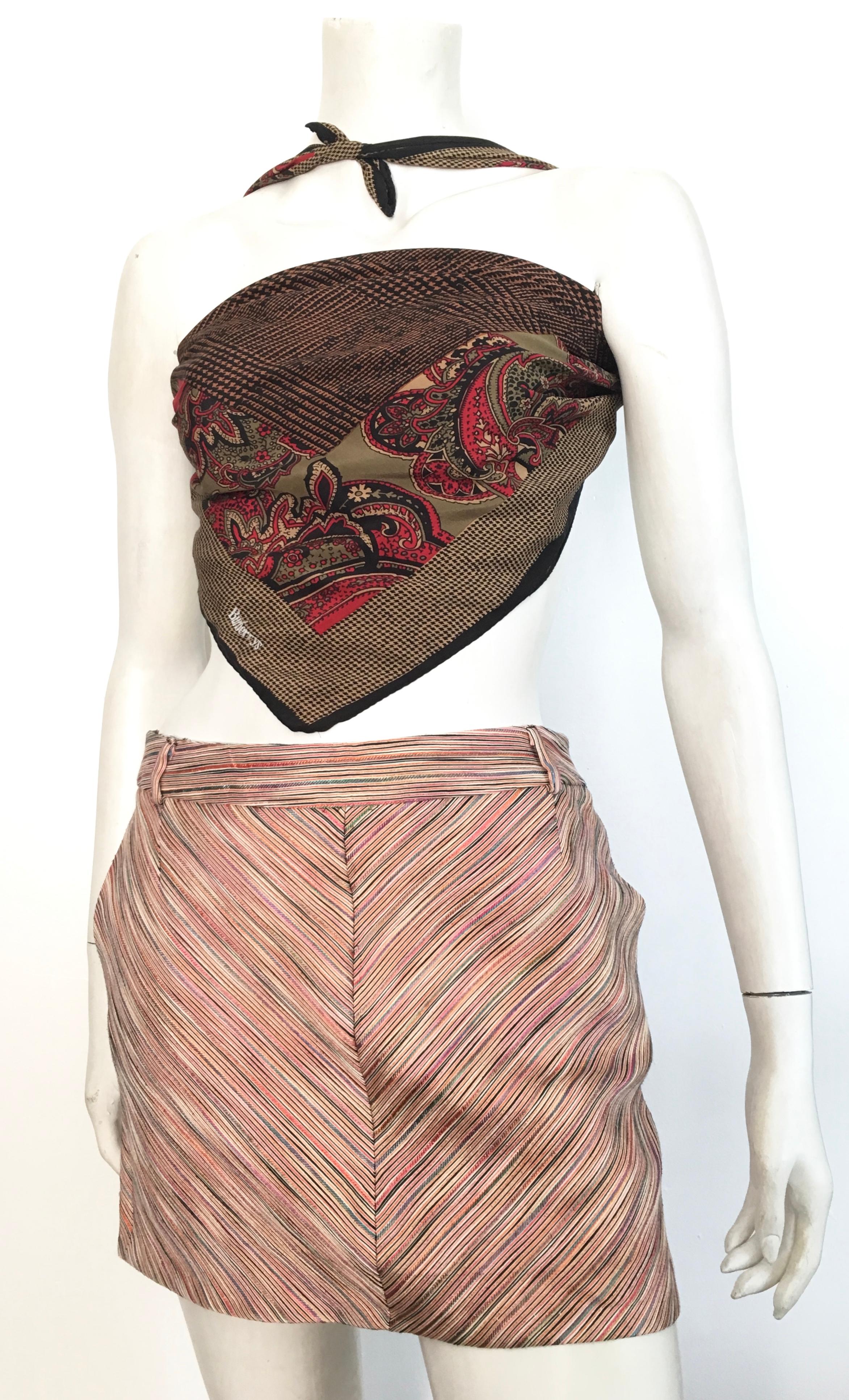 Women's or Men's Missoni Mini Skirt with Pockets Size 6. For Sale