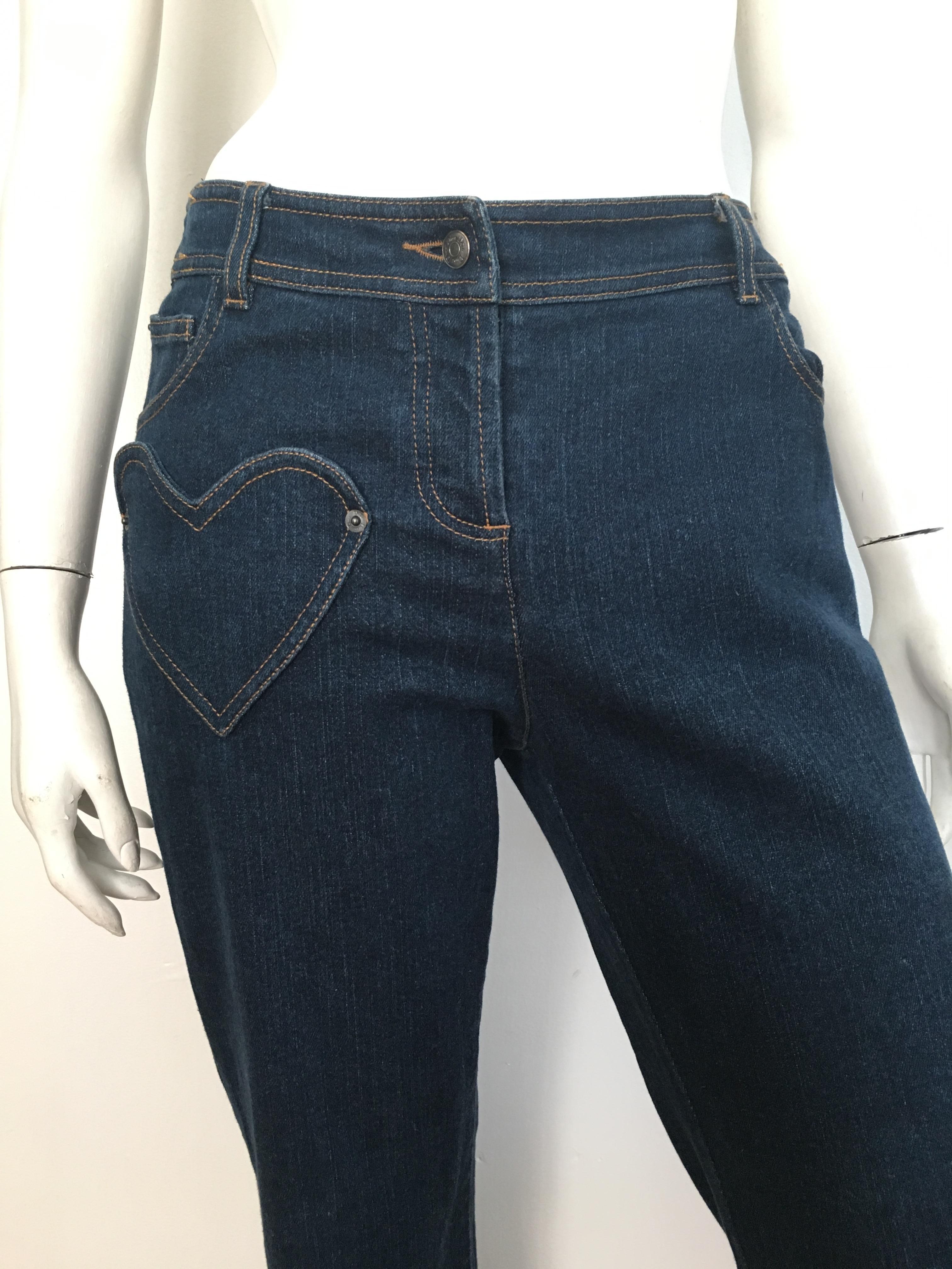 jeans with heart pockets