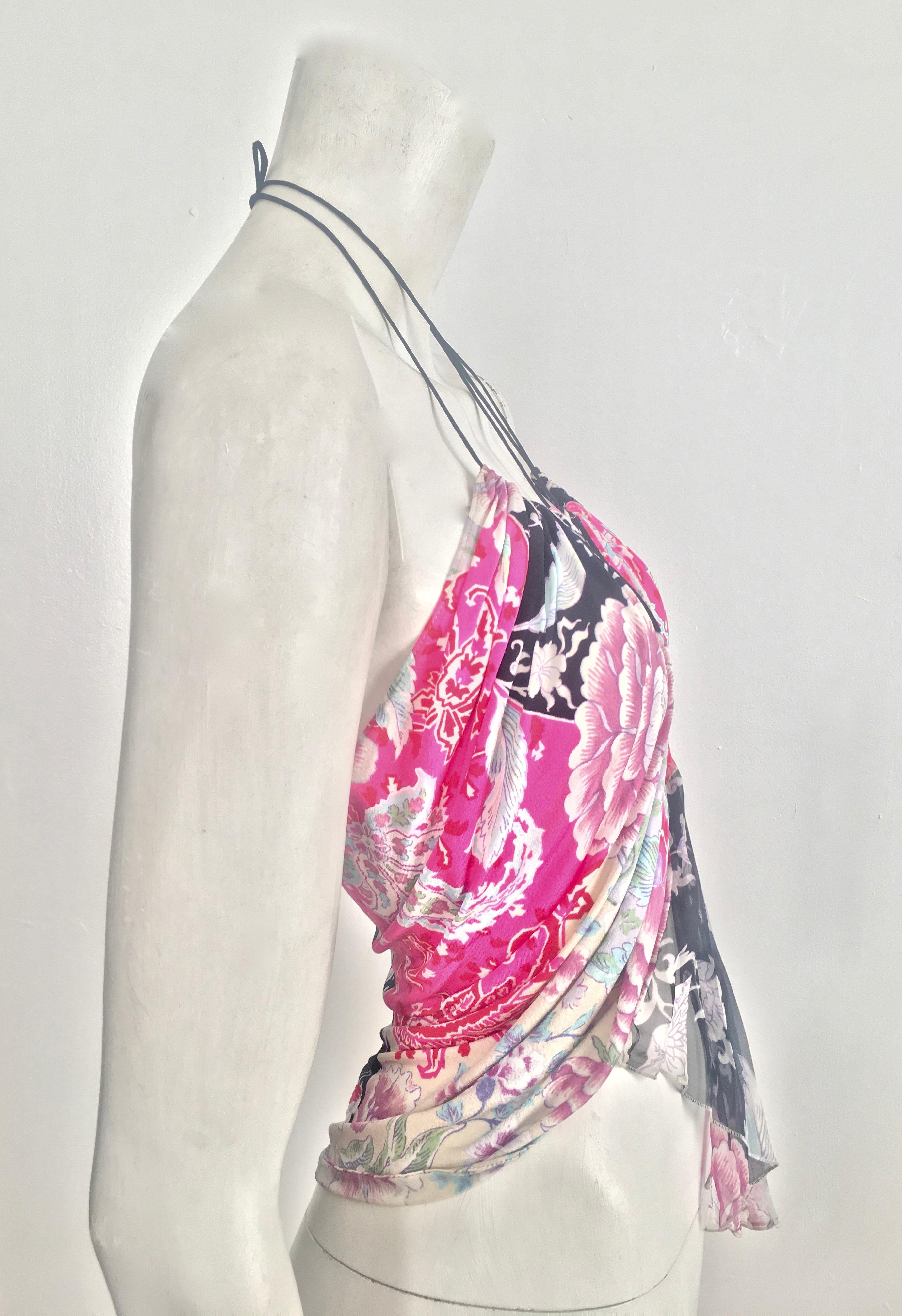 Emanuel Ungaro 1990s Silk Floral Camisole Size 4. For Sale 1