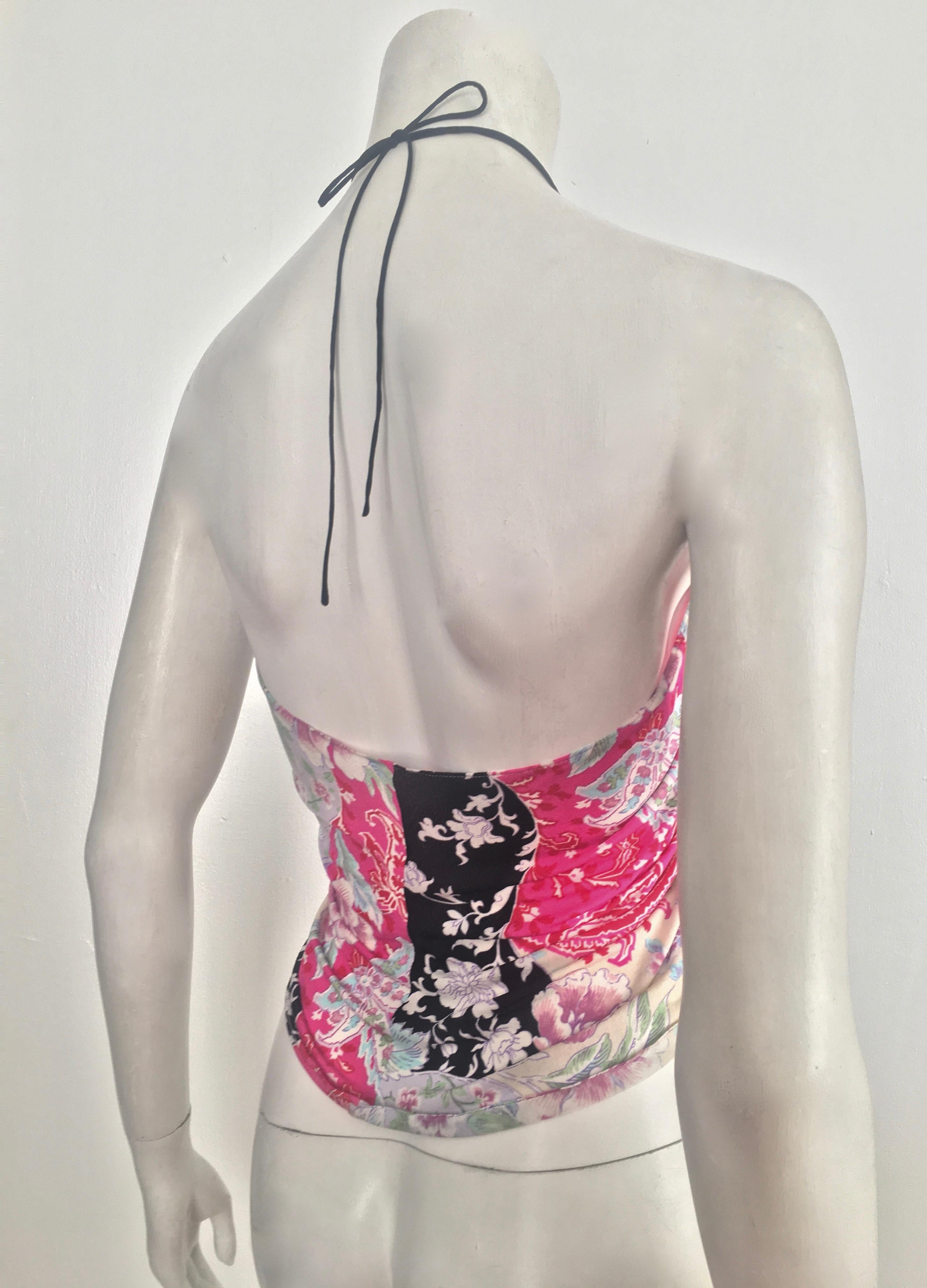 Emanuel Ungaro 1990s Silk Floral Camisole Size 4. For Sale 2