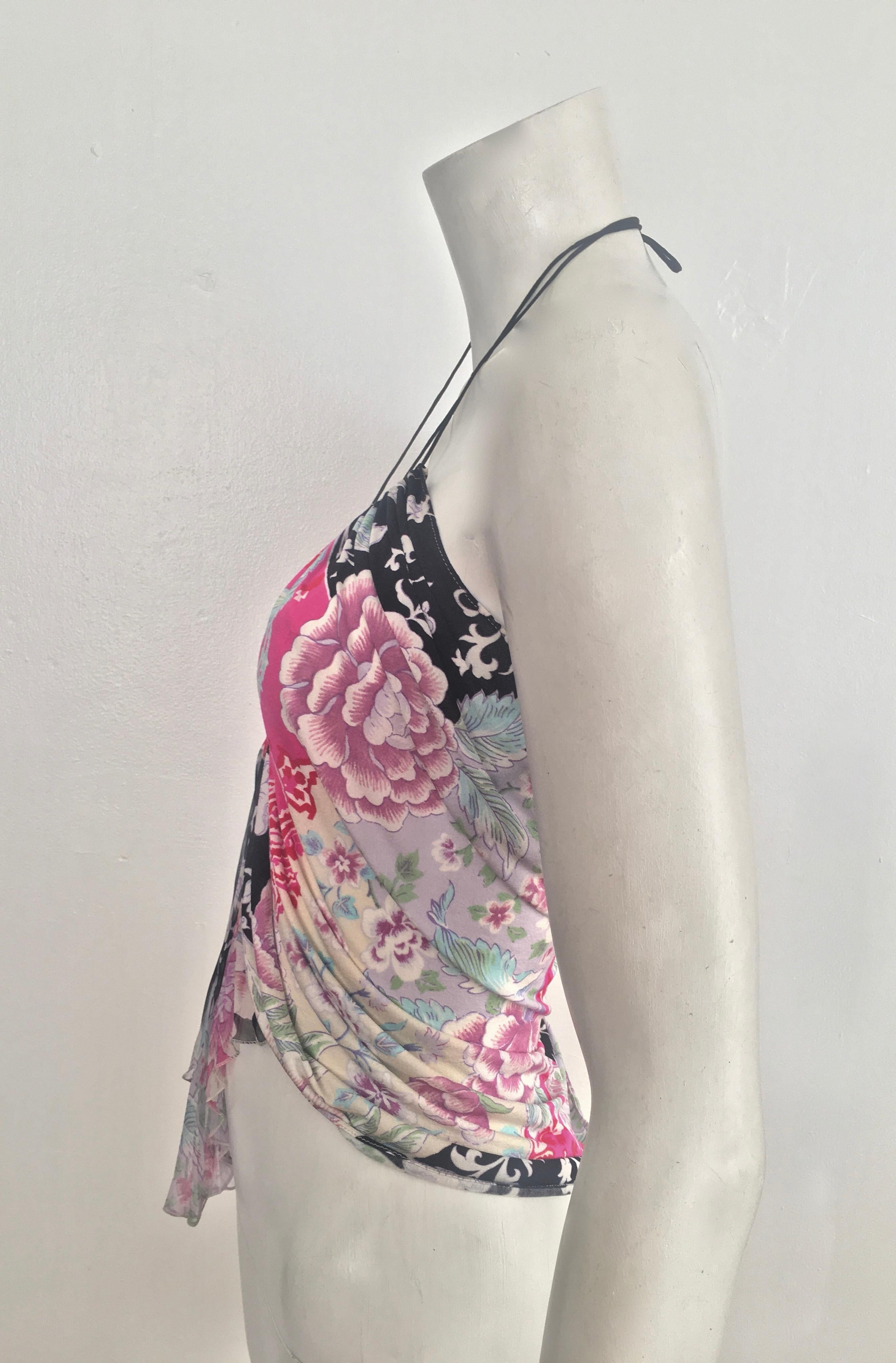 Emanuel Ungaro 1990s Silk Floral Camisole Size 4. For Sale 5