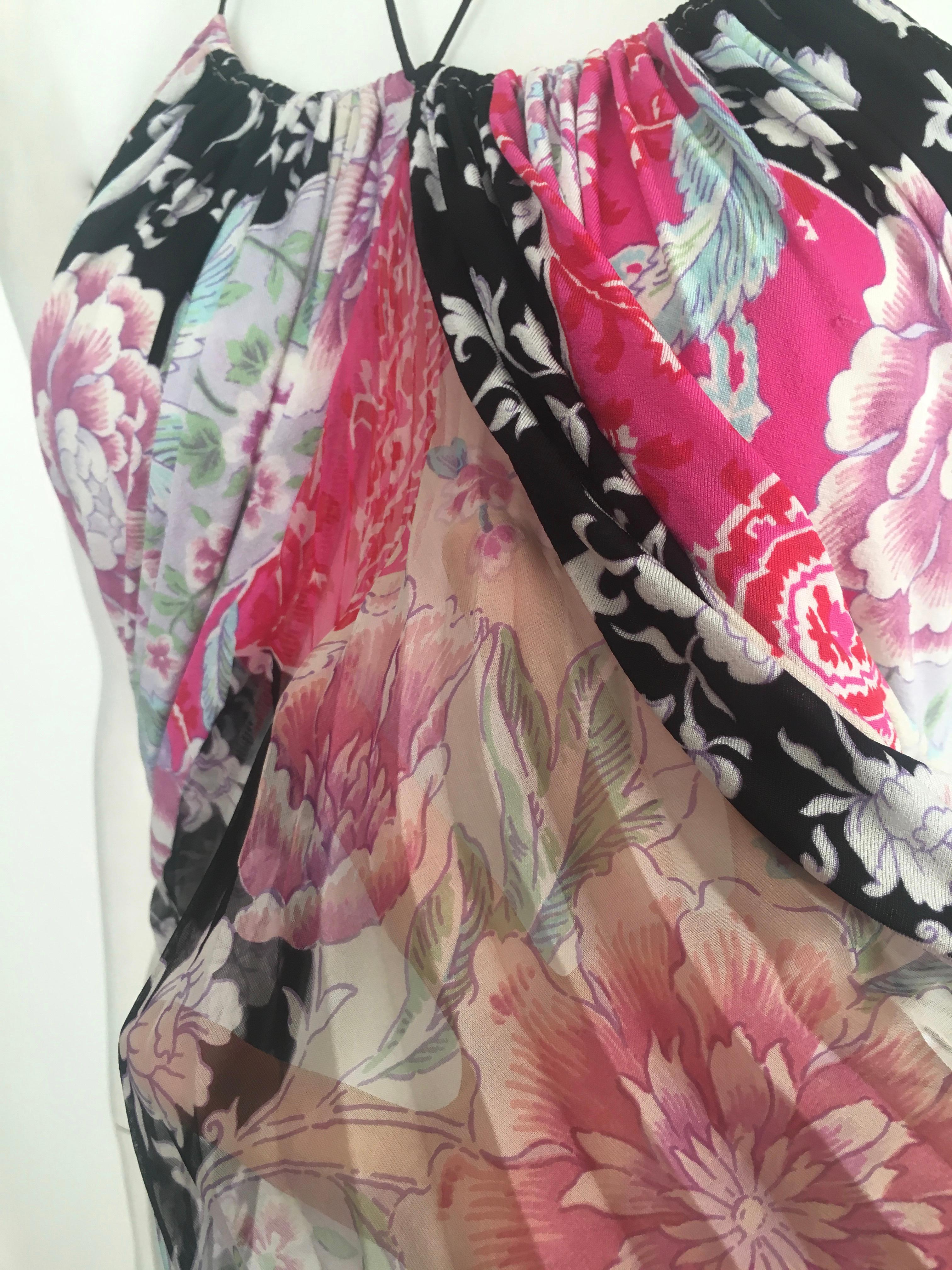 Emanuel Ungaro 1990s Silk Floral Camisole Size 4. For Sale 7