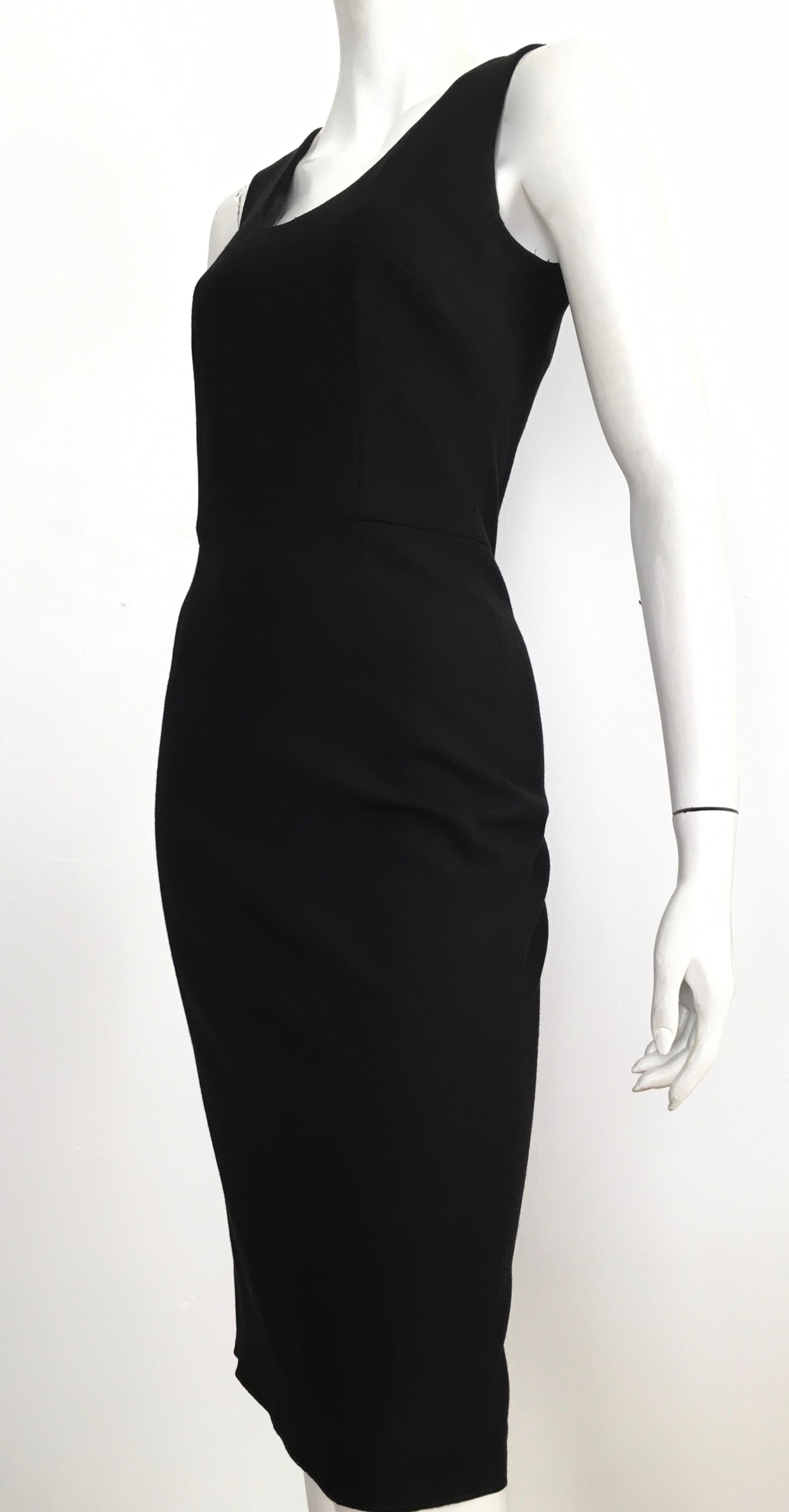 Dolce & Gabbana 1990s Black Wool Sheath Dress Size 4. For Sale 10