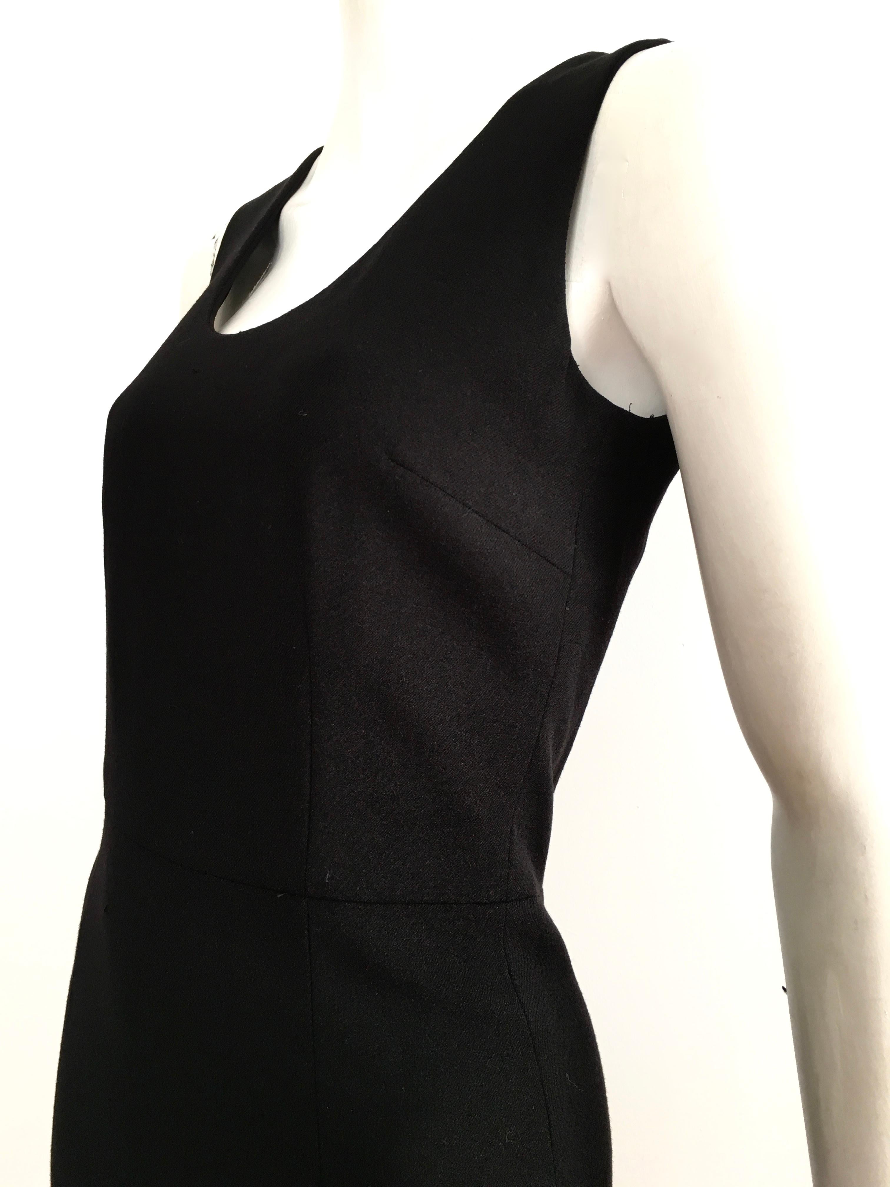 Dolce & Gabbana 1990s Black Wool Sheath Dress Size 4. For Sale 11