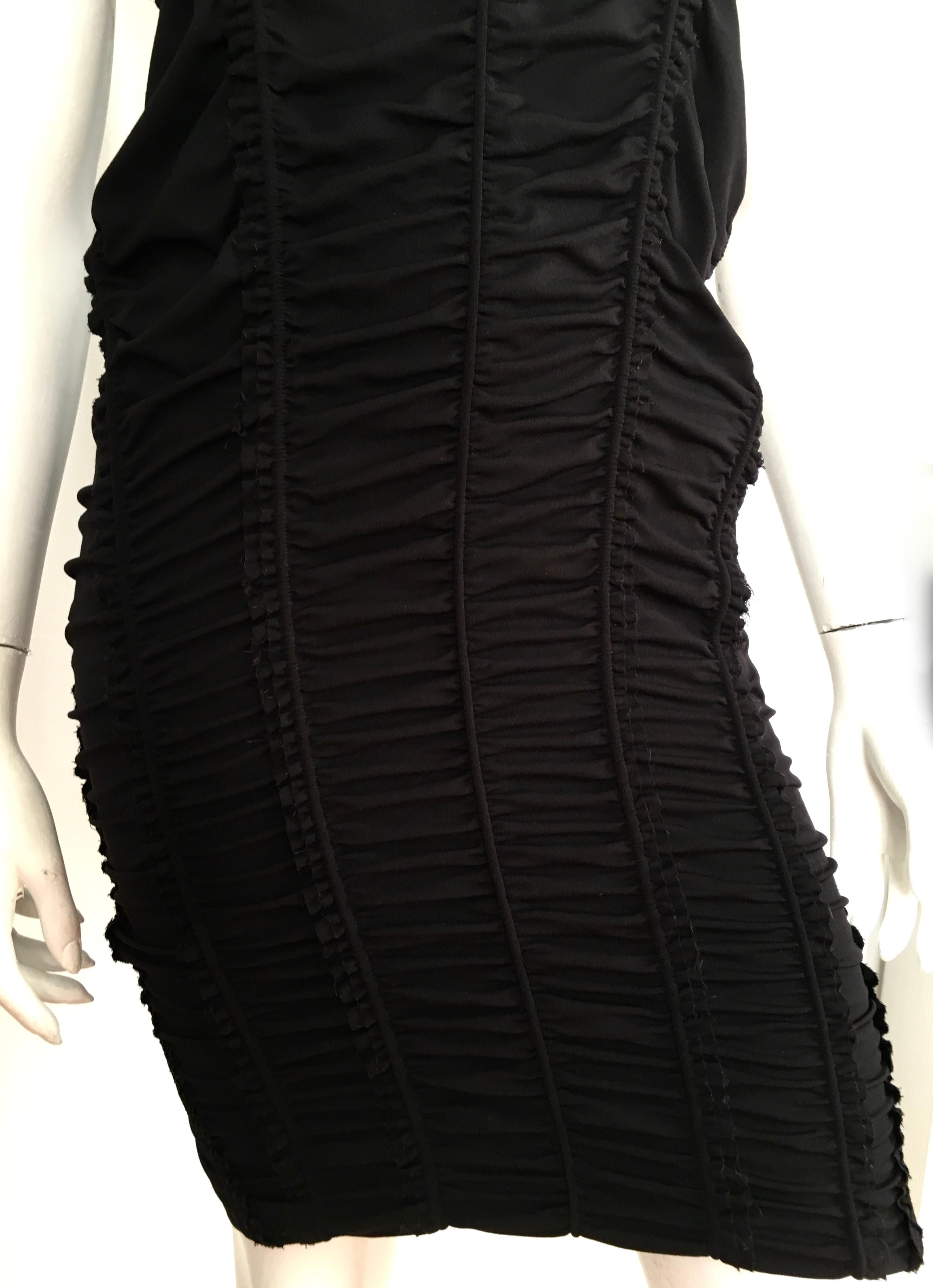 Women's or Men's Donna Karan Black Parachute Dress Size 6. For Sale