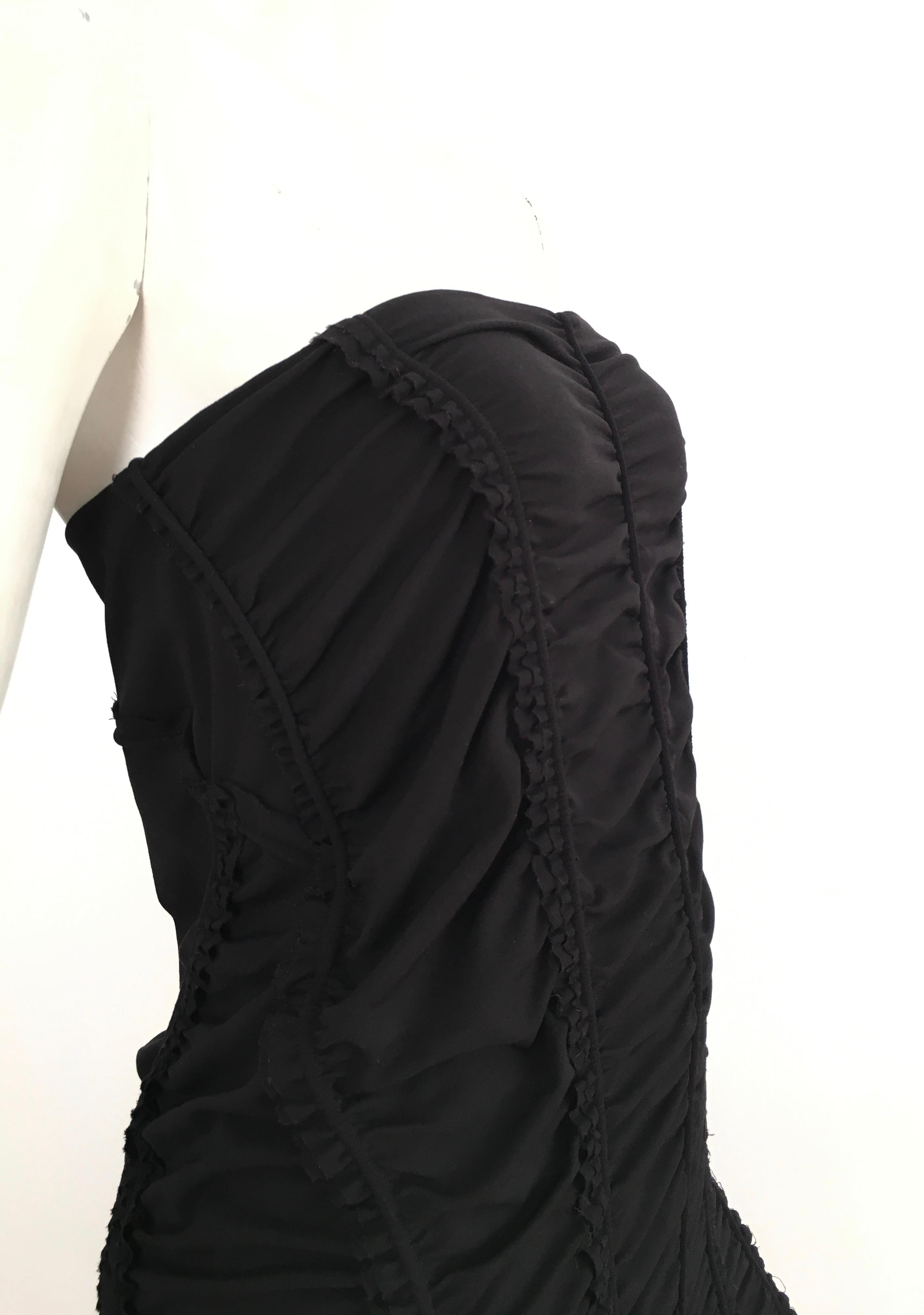Donna Karan Black Parachute Dress Size 6. For Sale 2