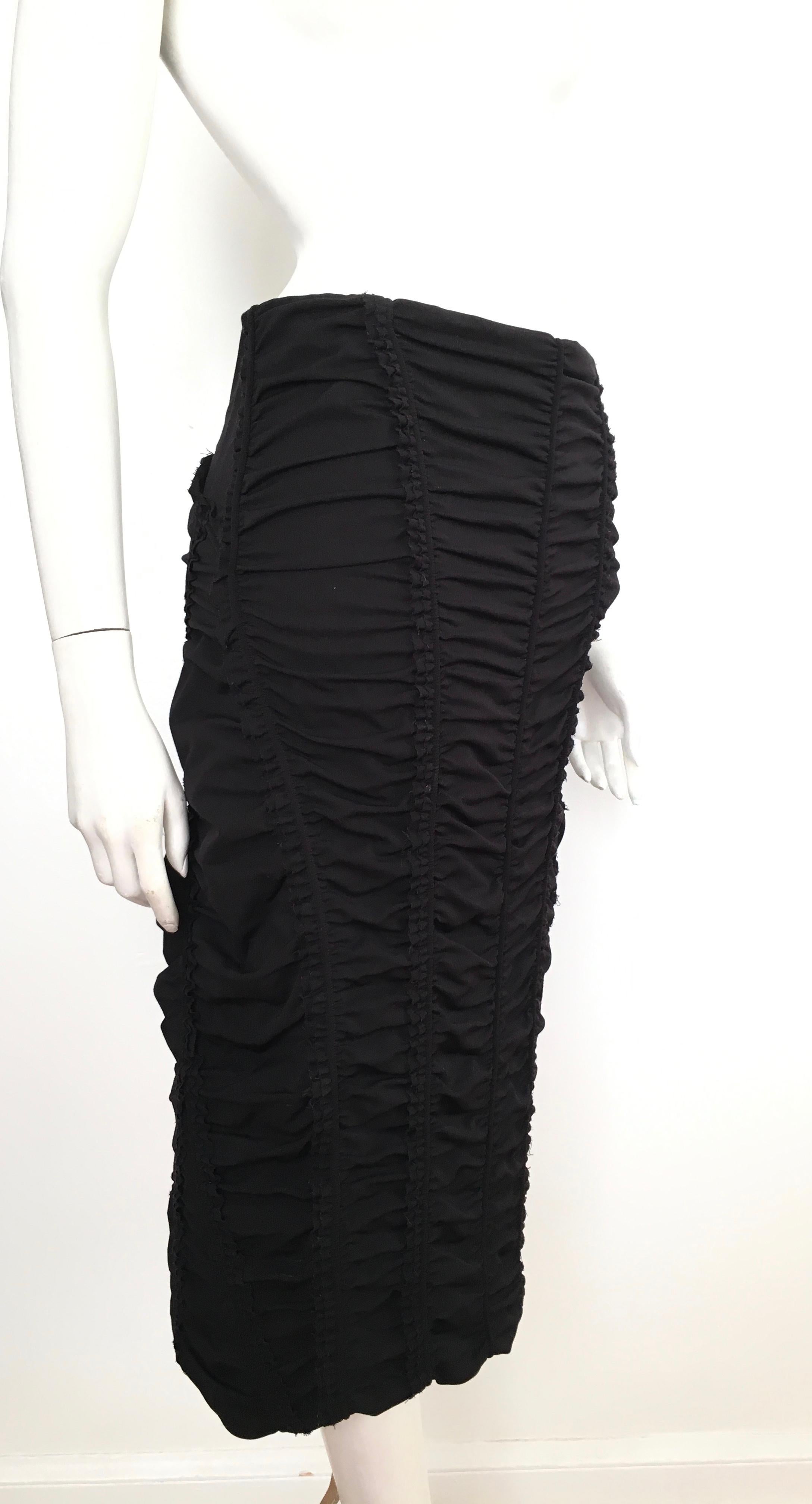 Donna Karan Black Parachute Dress Size 6. For Sale 11