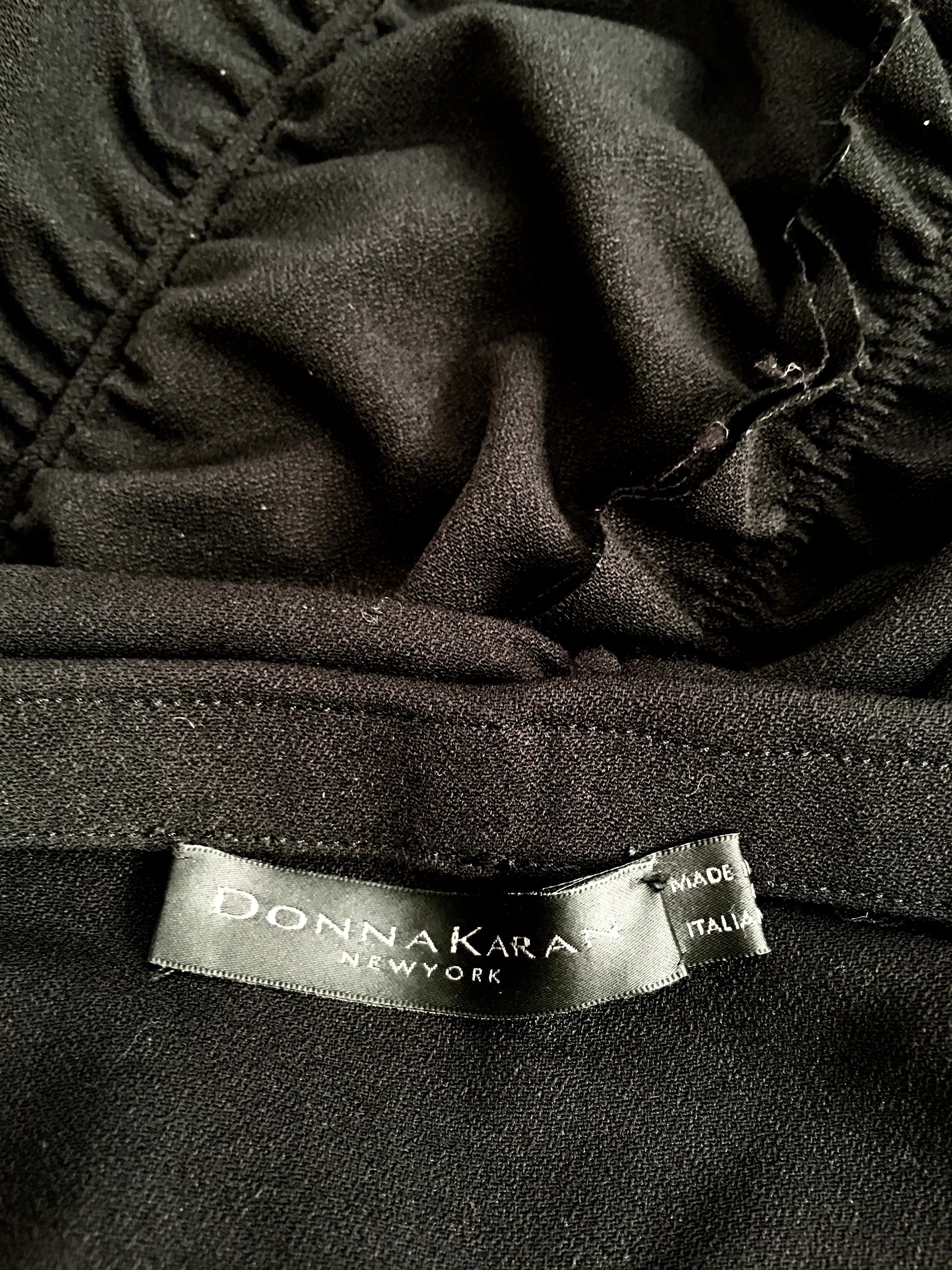 Donna Karan Black Parachute Dress Size 6. For Sale 13