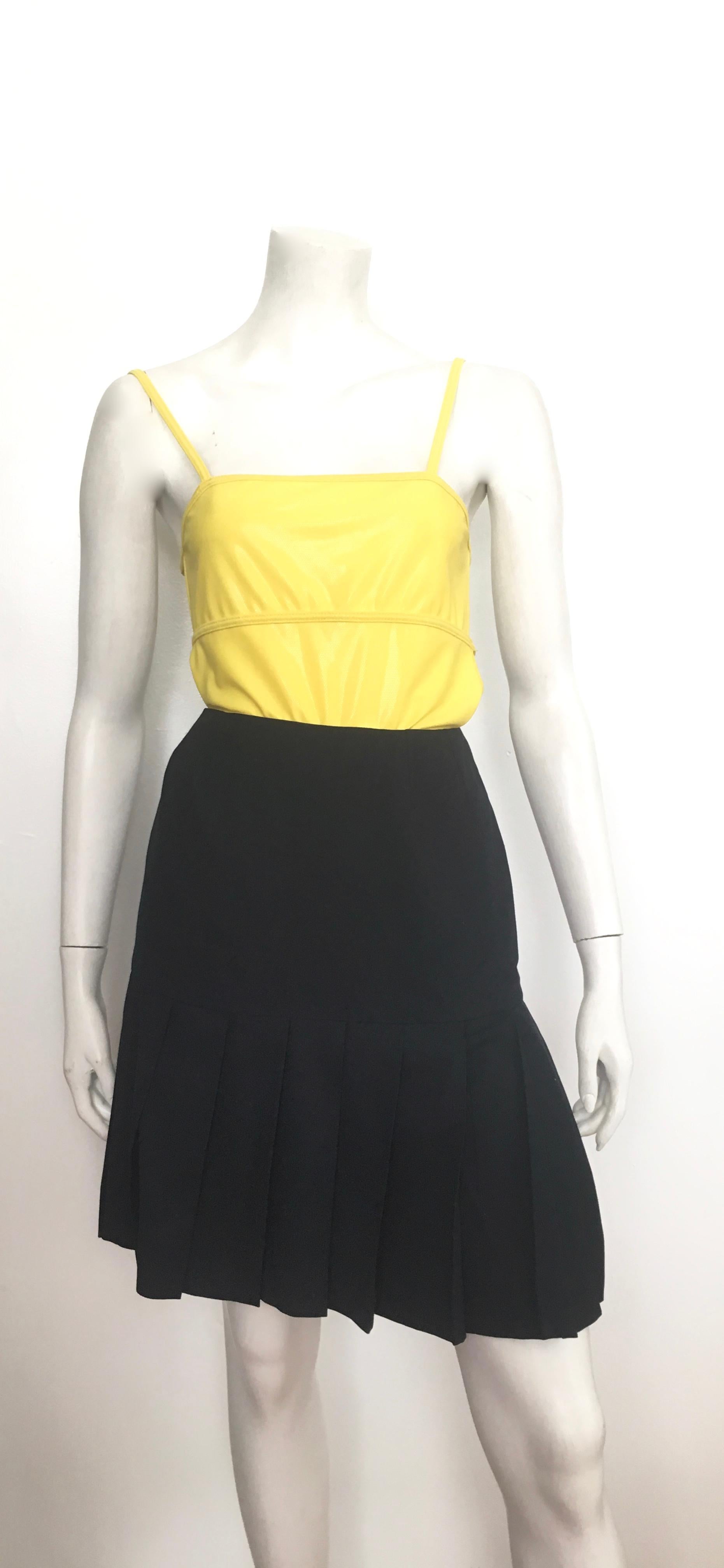 Herve Leger Yellow Swimsuit Size 8. For Sale 7
