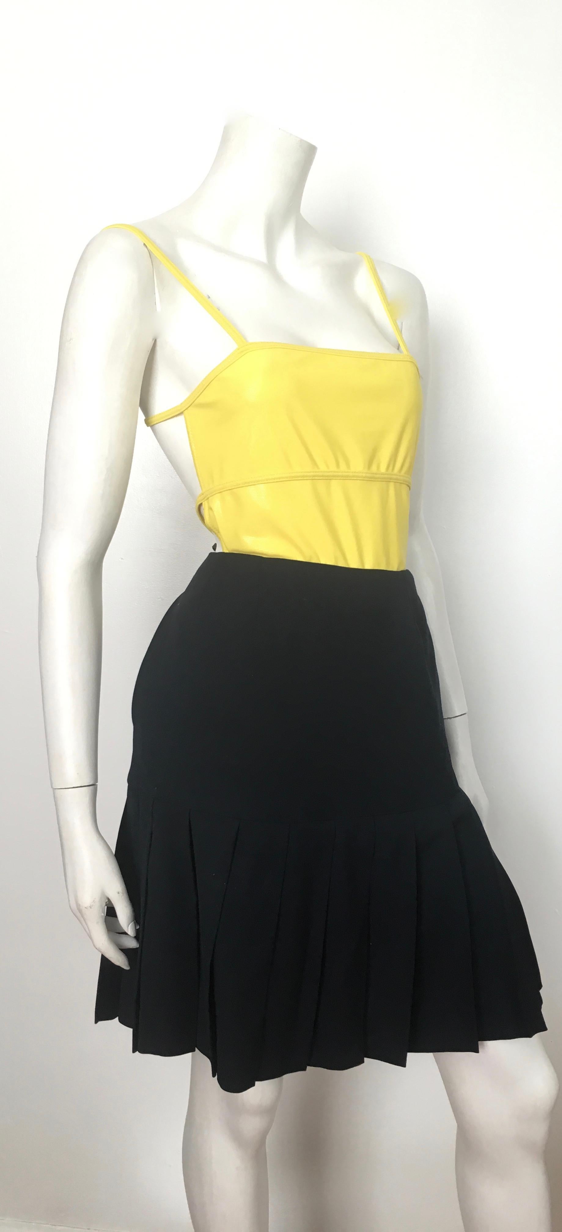 Herve Leger Yellow Swimsuit Size 8. For Sale 9