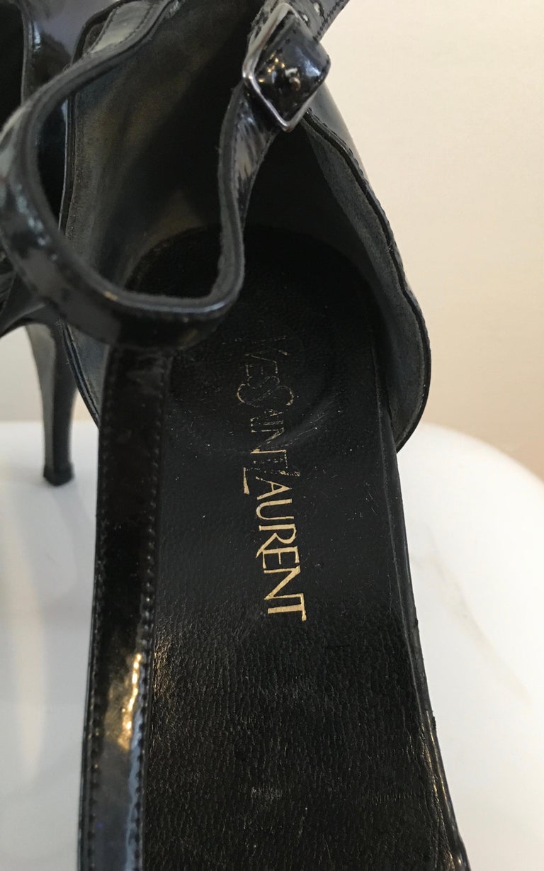 black heels ysl