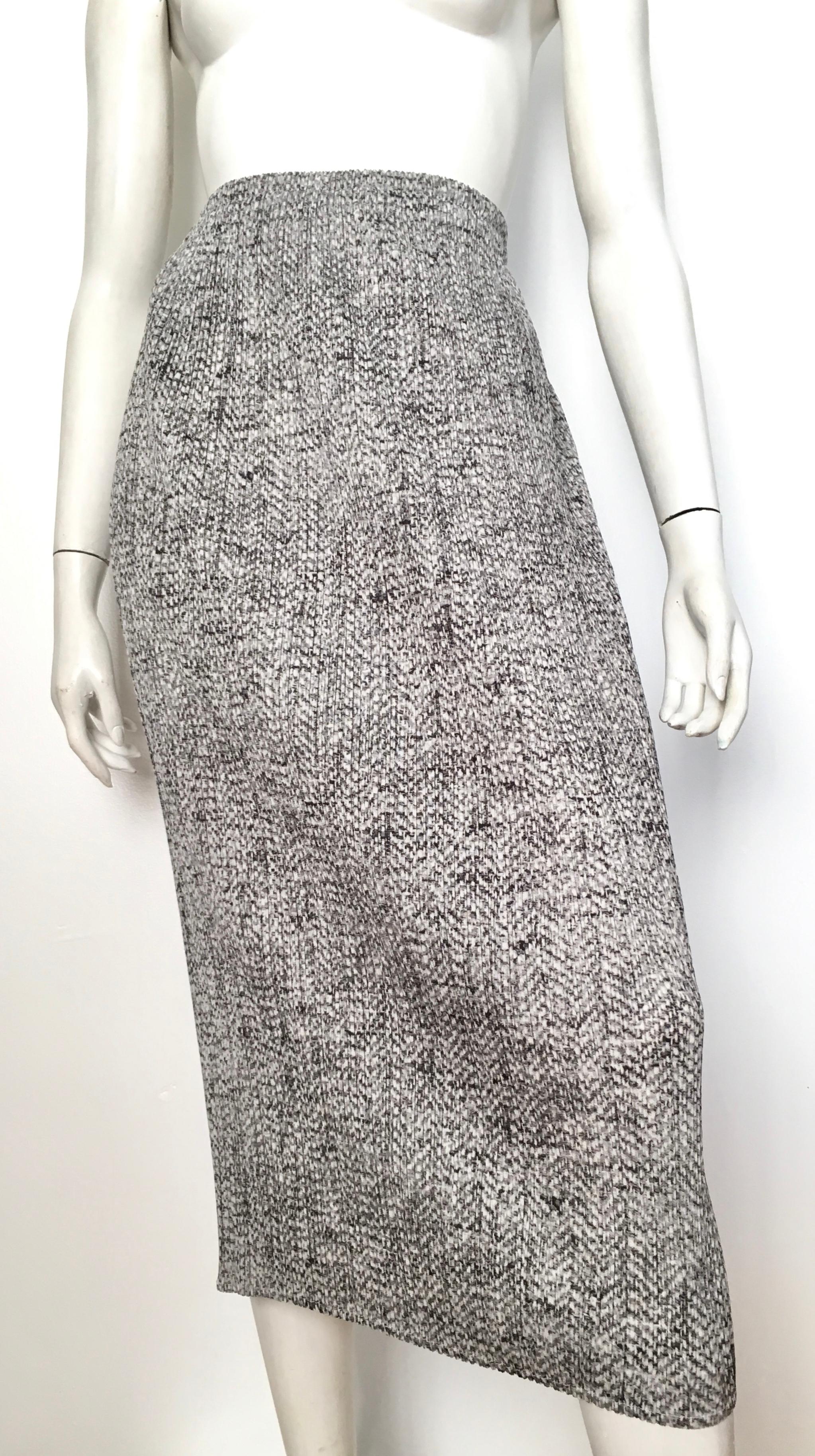 Issey Miyake Pleats Please 1990s Black & White Long Skirt Size Small. 4