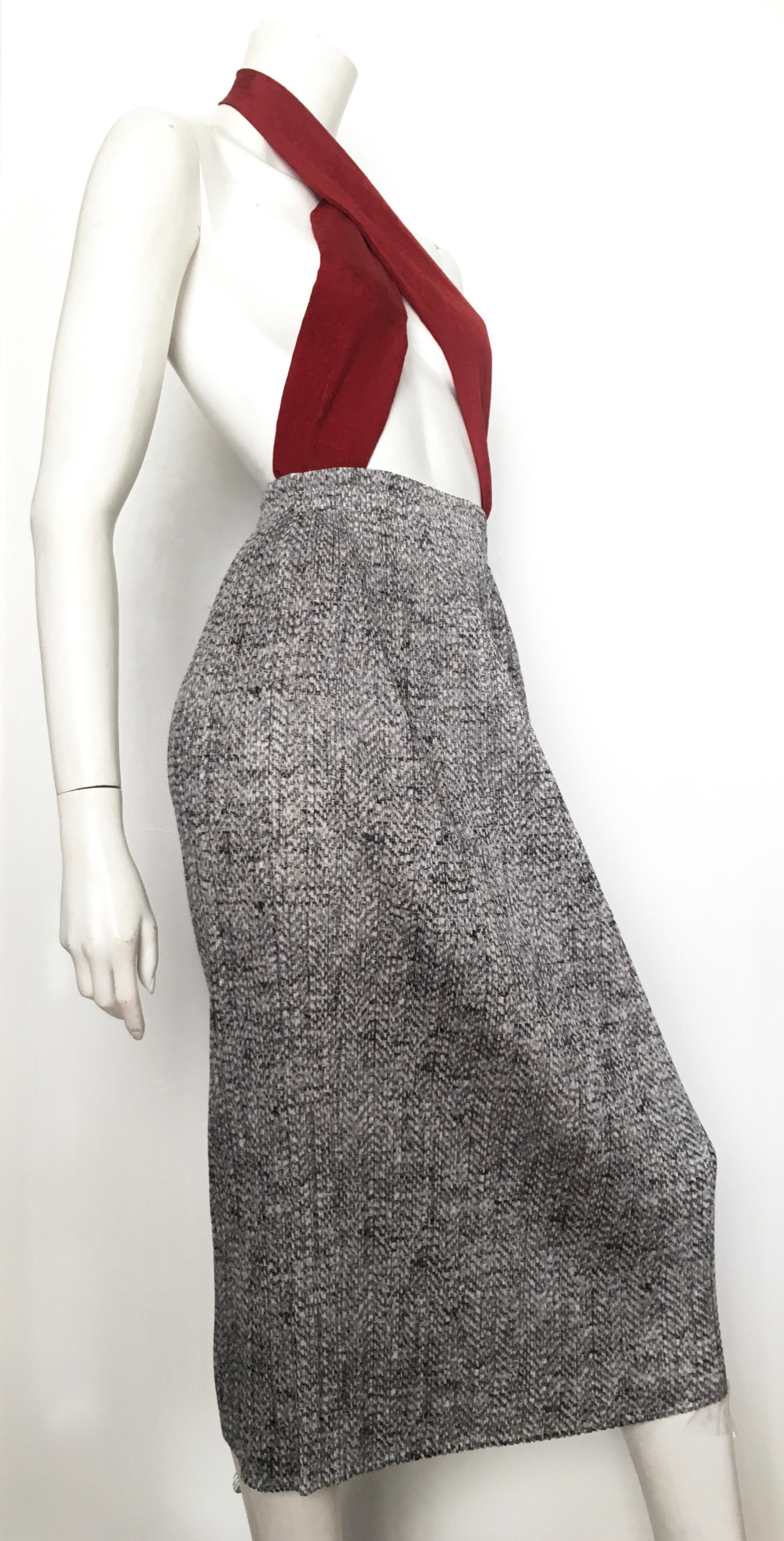 Issey Miyake Pleats Please 1990s Black & White Long Skirt Size Small. 7