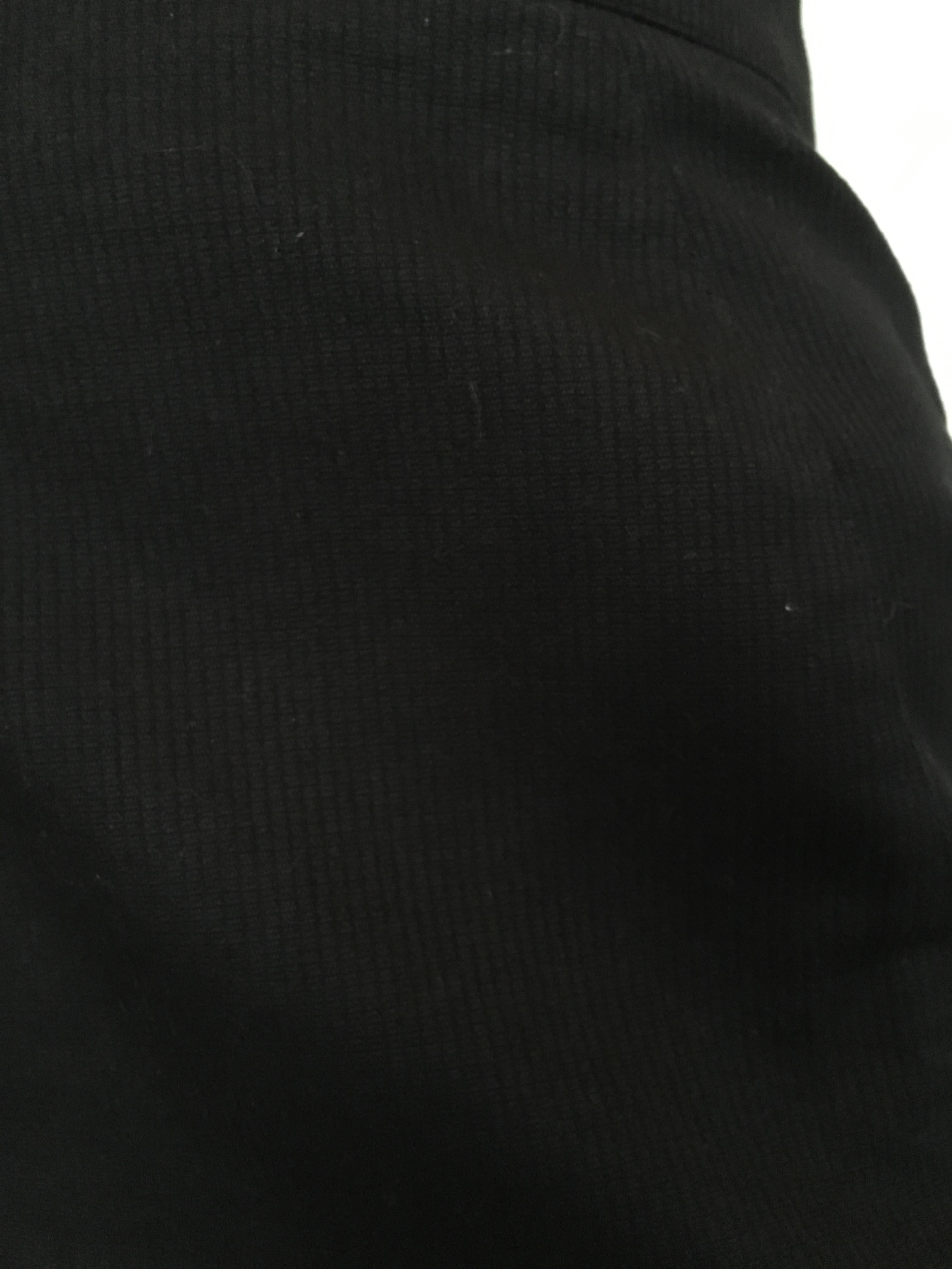 Women's or Men's Thierry Mugler 1990s Black Cotton Short Skirt Size 2. For Sale