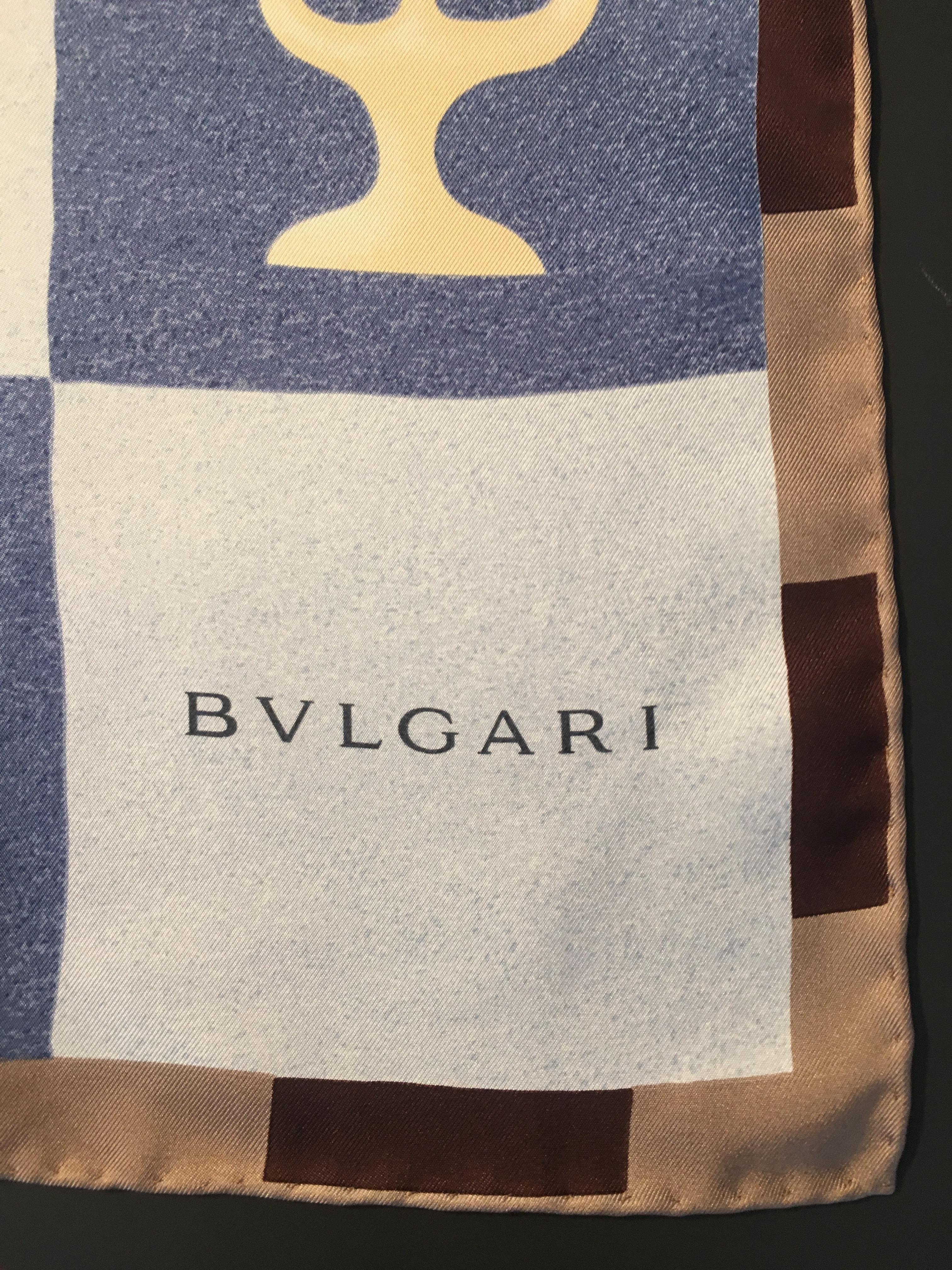 Bvlgari by Davide Pizzigoni silk whimsical scarf.
34