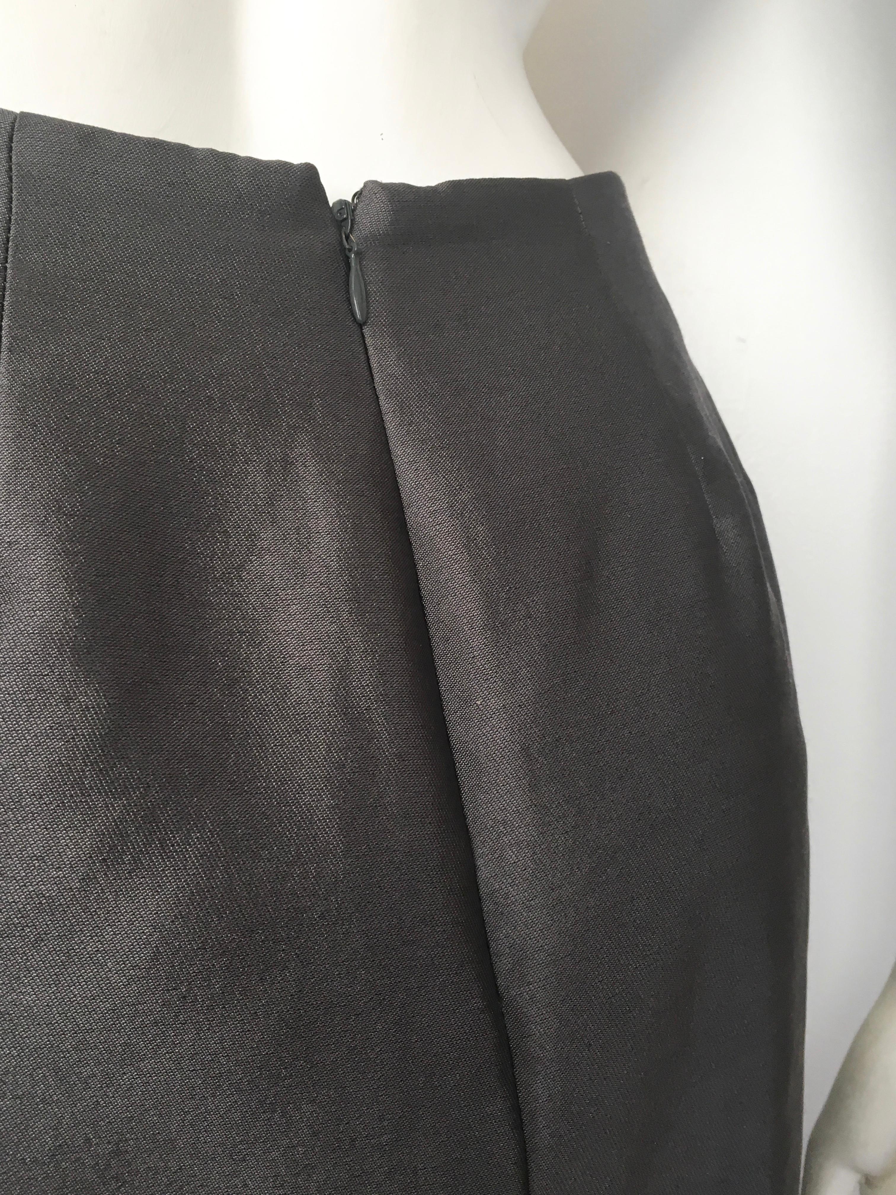 Donna Karan for Bergdorf Goodman 1990s Gray Silk Long Skirt Size 4. For Sale 4