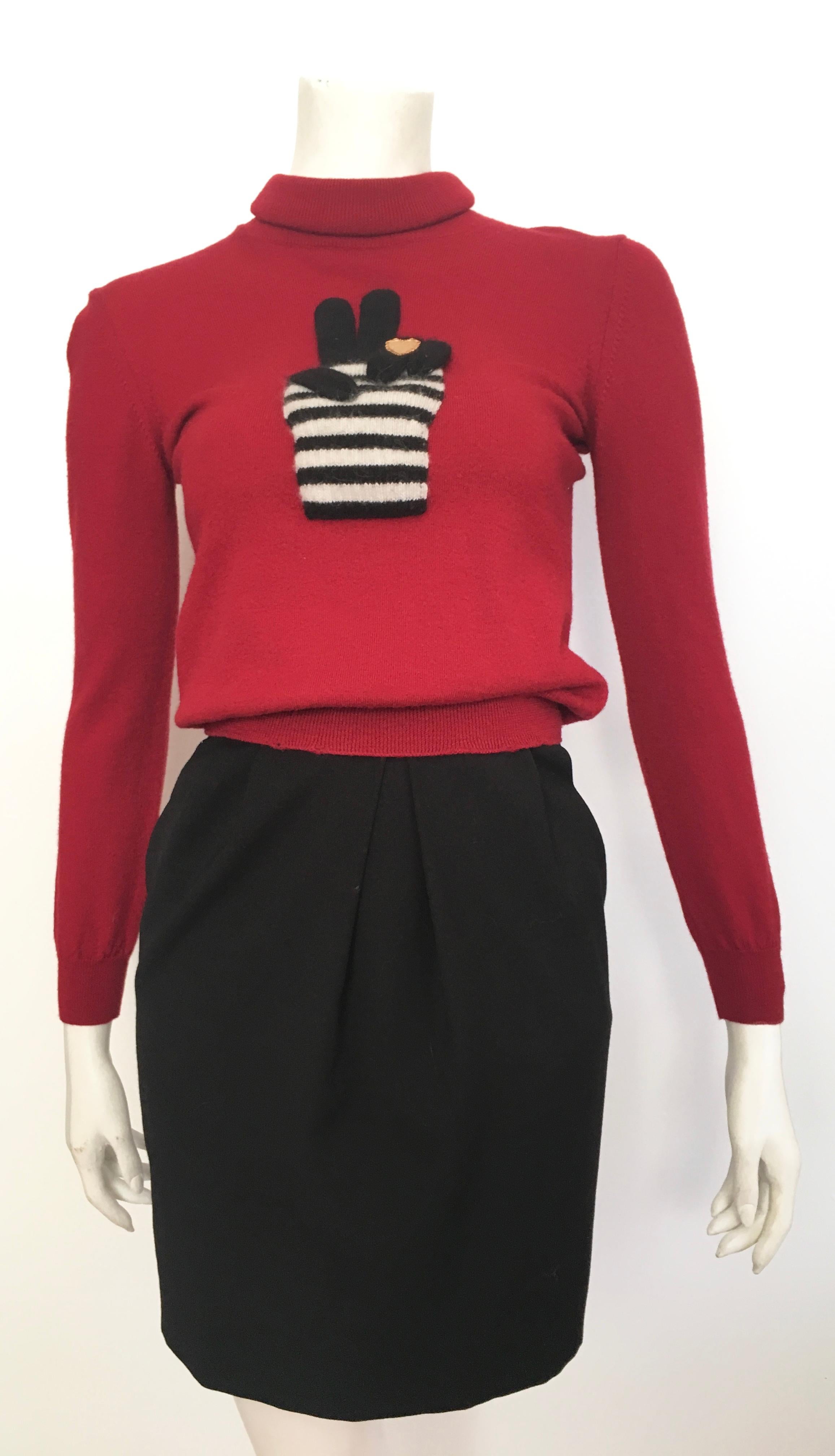 Gianfranco Ferre 1980s Black Short Skirt Size 0. For Sale 4