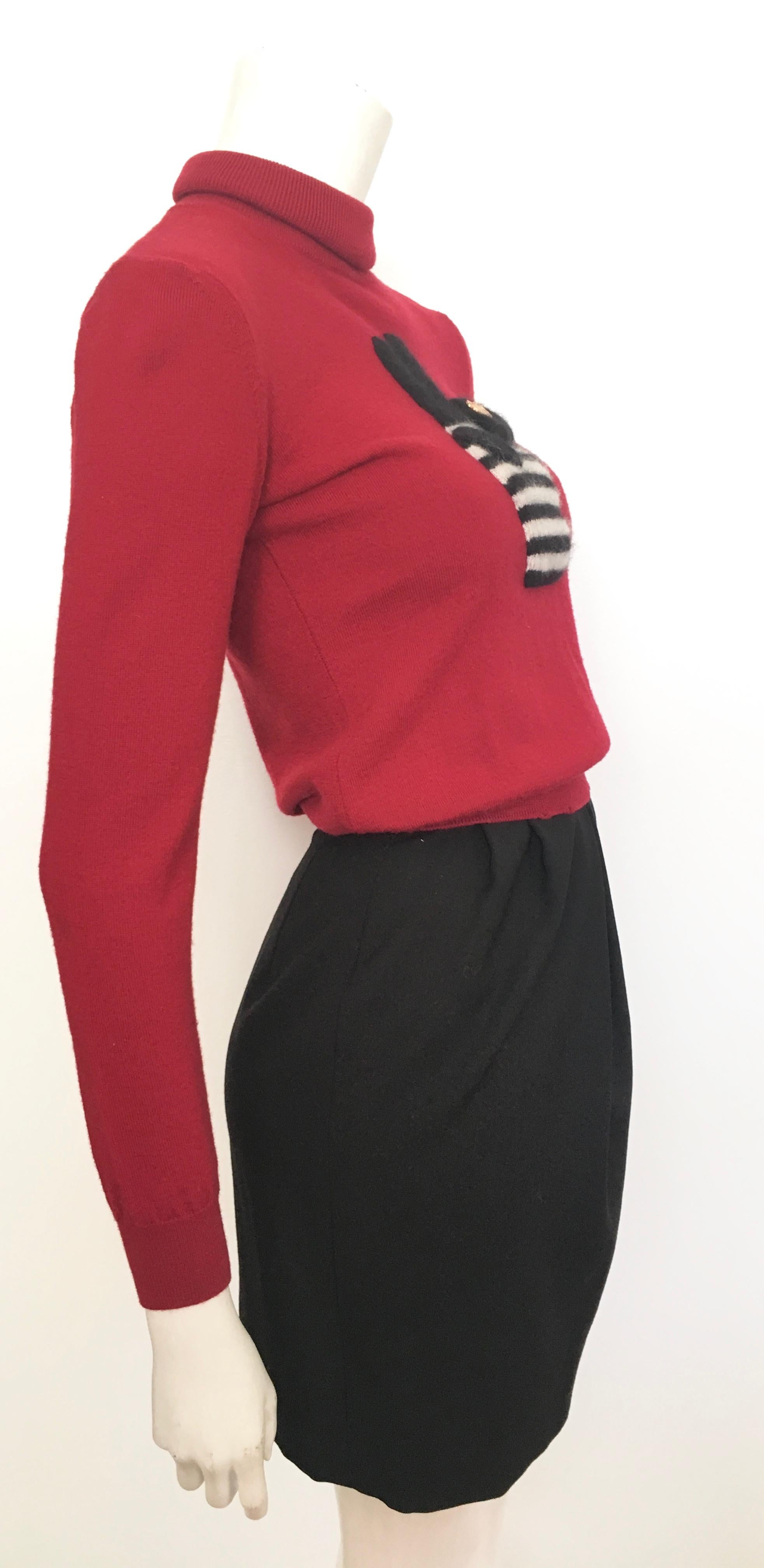 Gianfranco Ferre 1980s Black Short Skirt Size 0. For Sale 5
