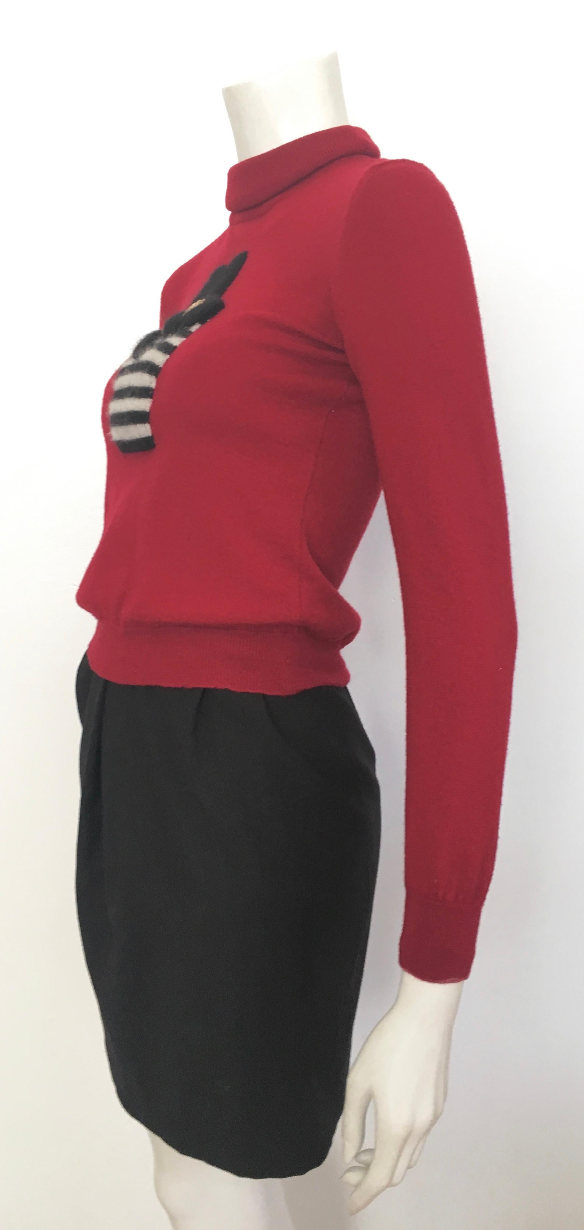 Gianfranco Ferre 1980s Black Short Skirt Size 0. For Sale 6