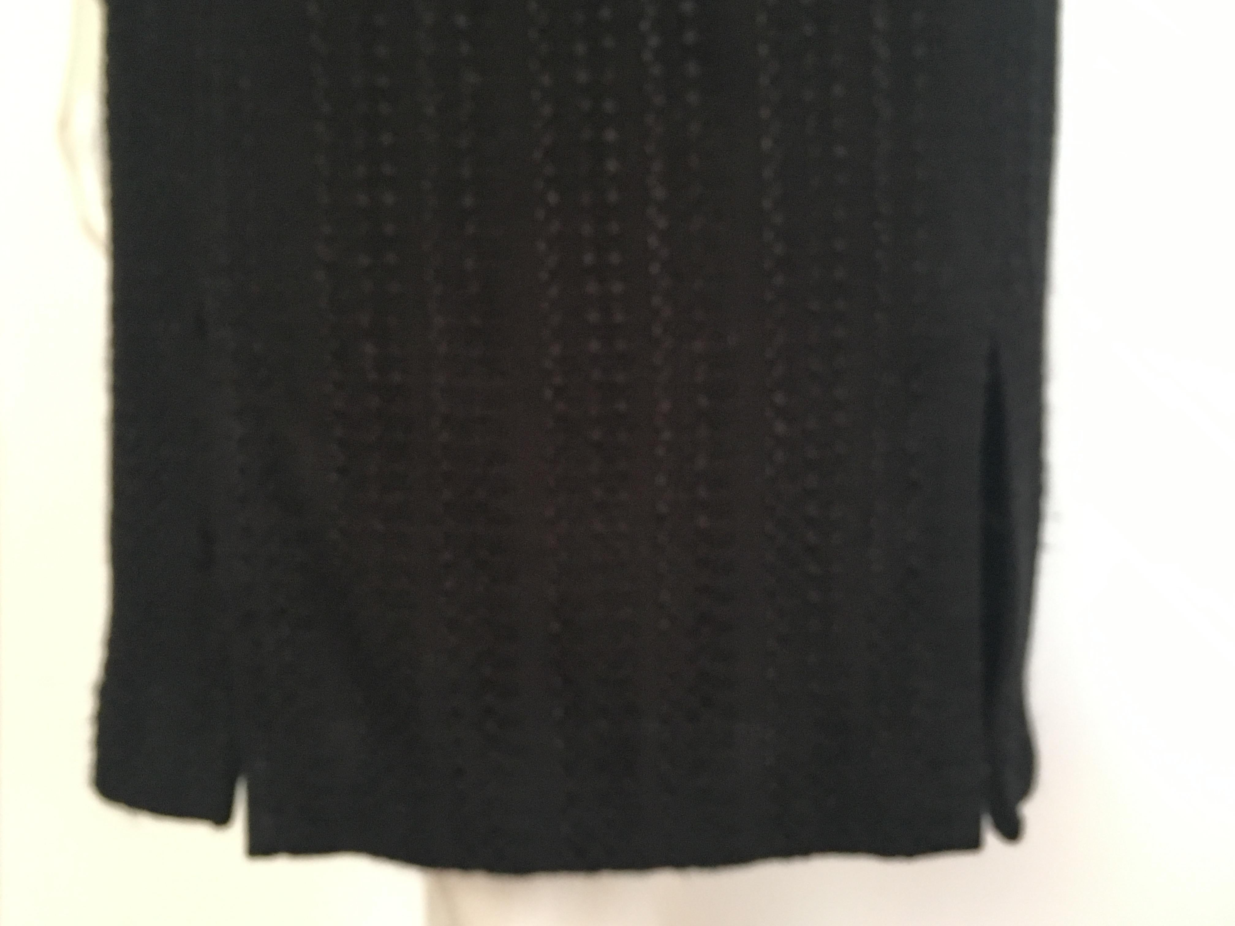 Women's or Men's Pierre Cardin 1990s Black Skirt Size 6. For Sale