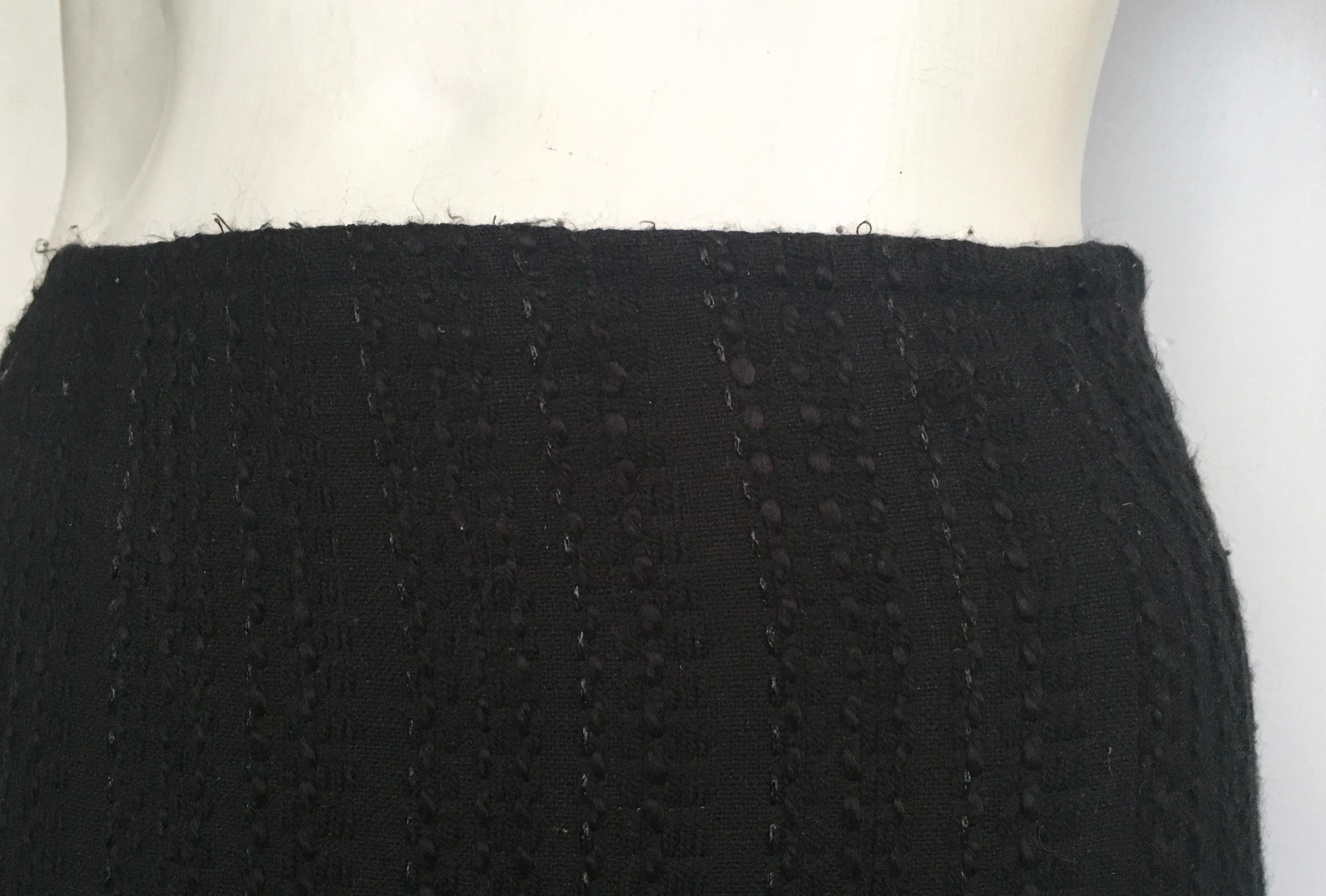 Pierre Cardin 1990s Black Skirt Size 6. For Sale 1