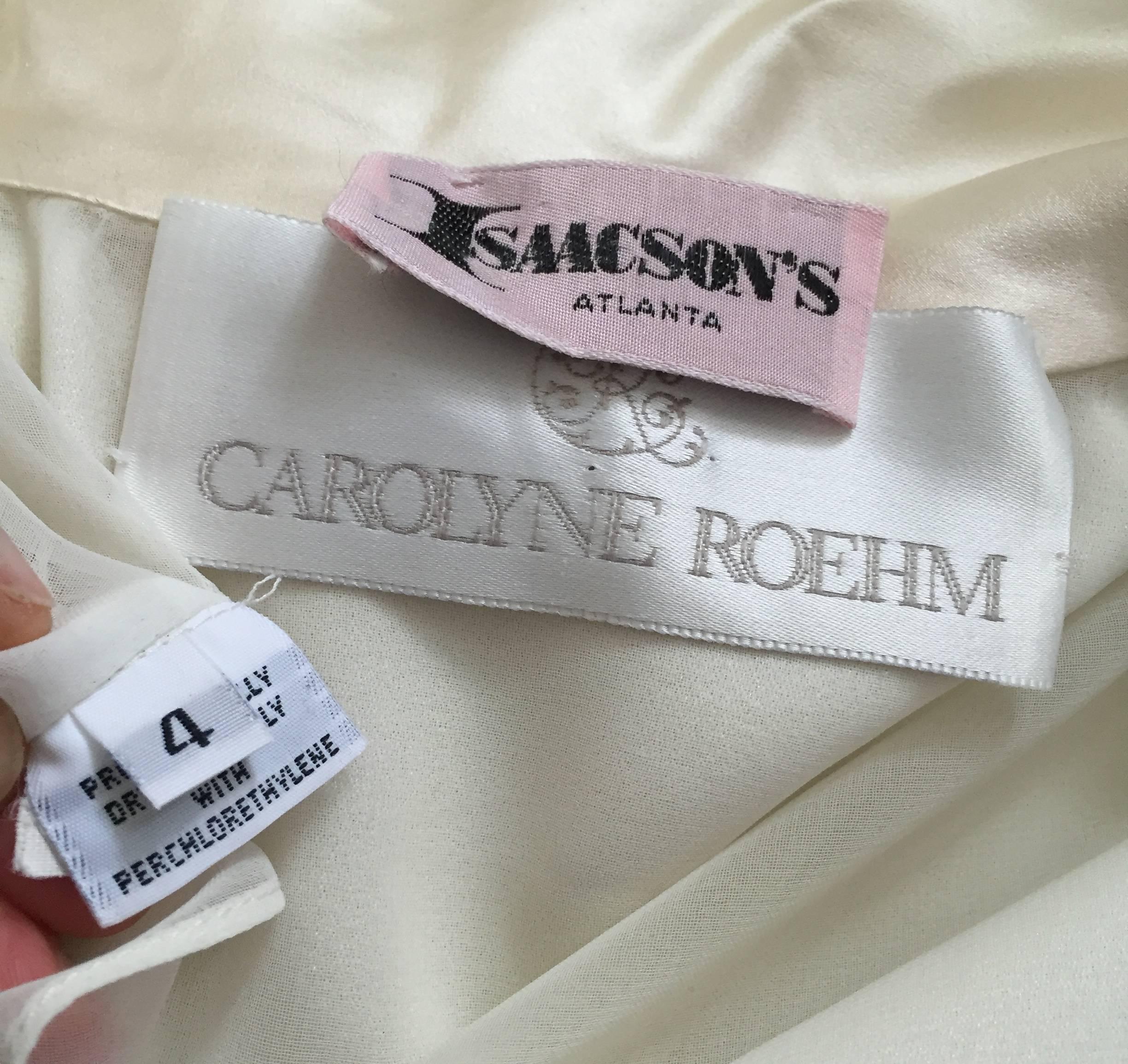 Carolyne Roehm 80s Tuxedo Jumpsuit Size 4. For Sale 3