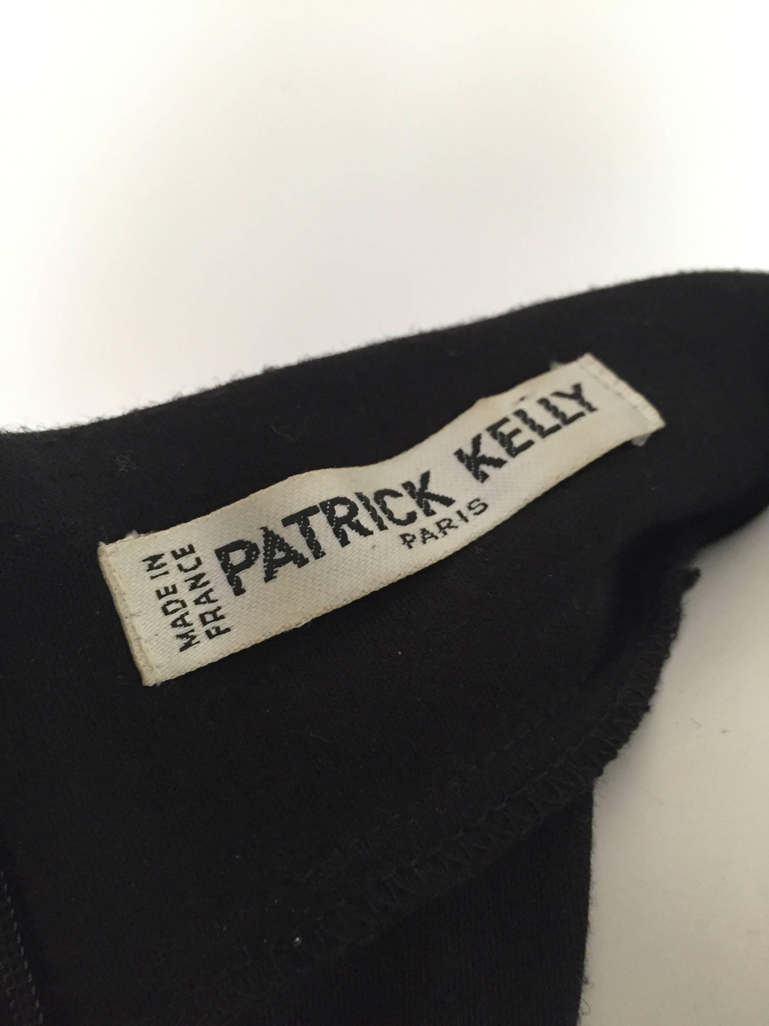Patrick Kelly Paris Black knit Dress, 1980s For Sale 4