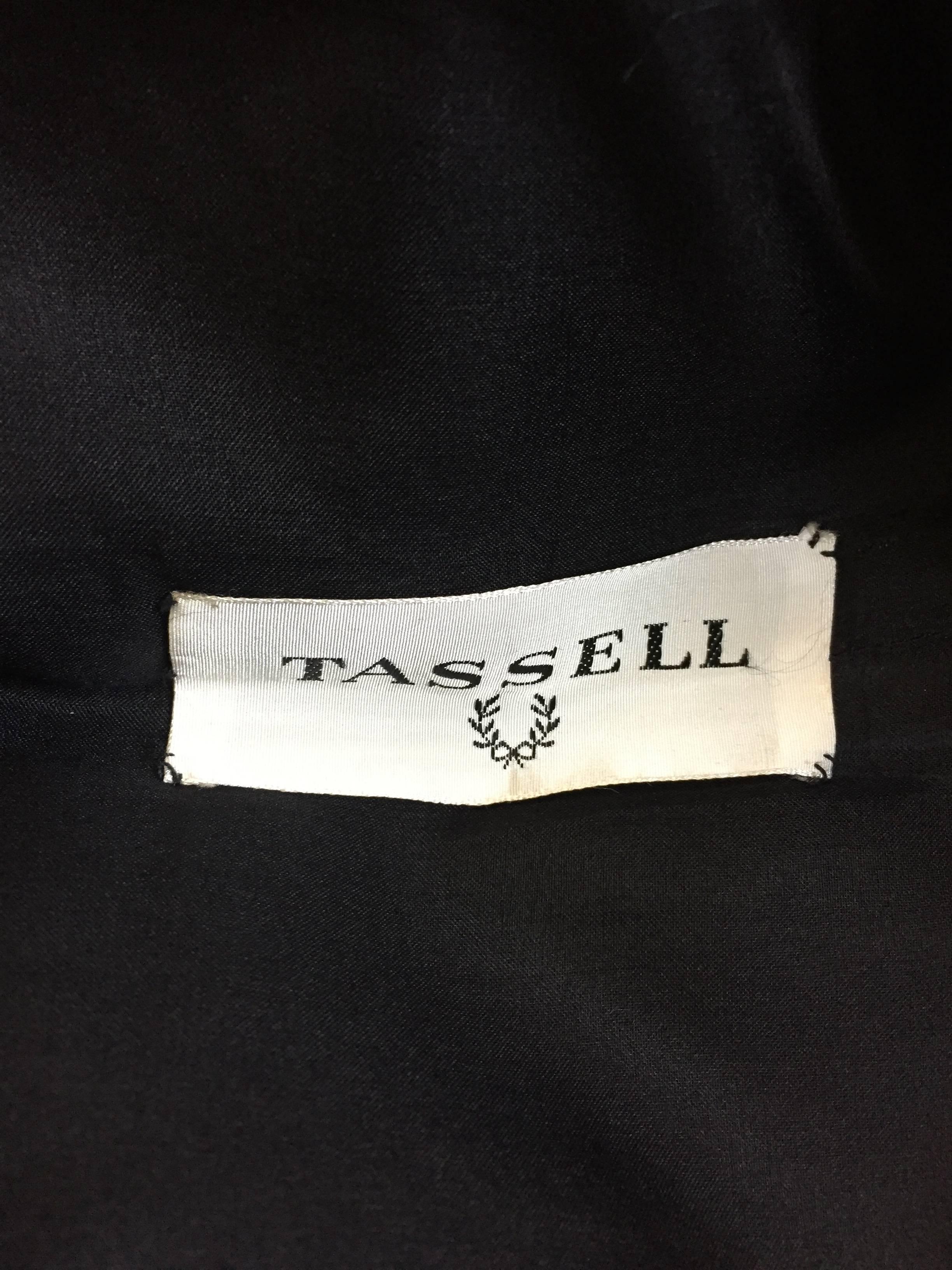 Gustave Tassell 1956 brocade evening dress size 12. For Sale 5