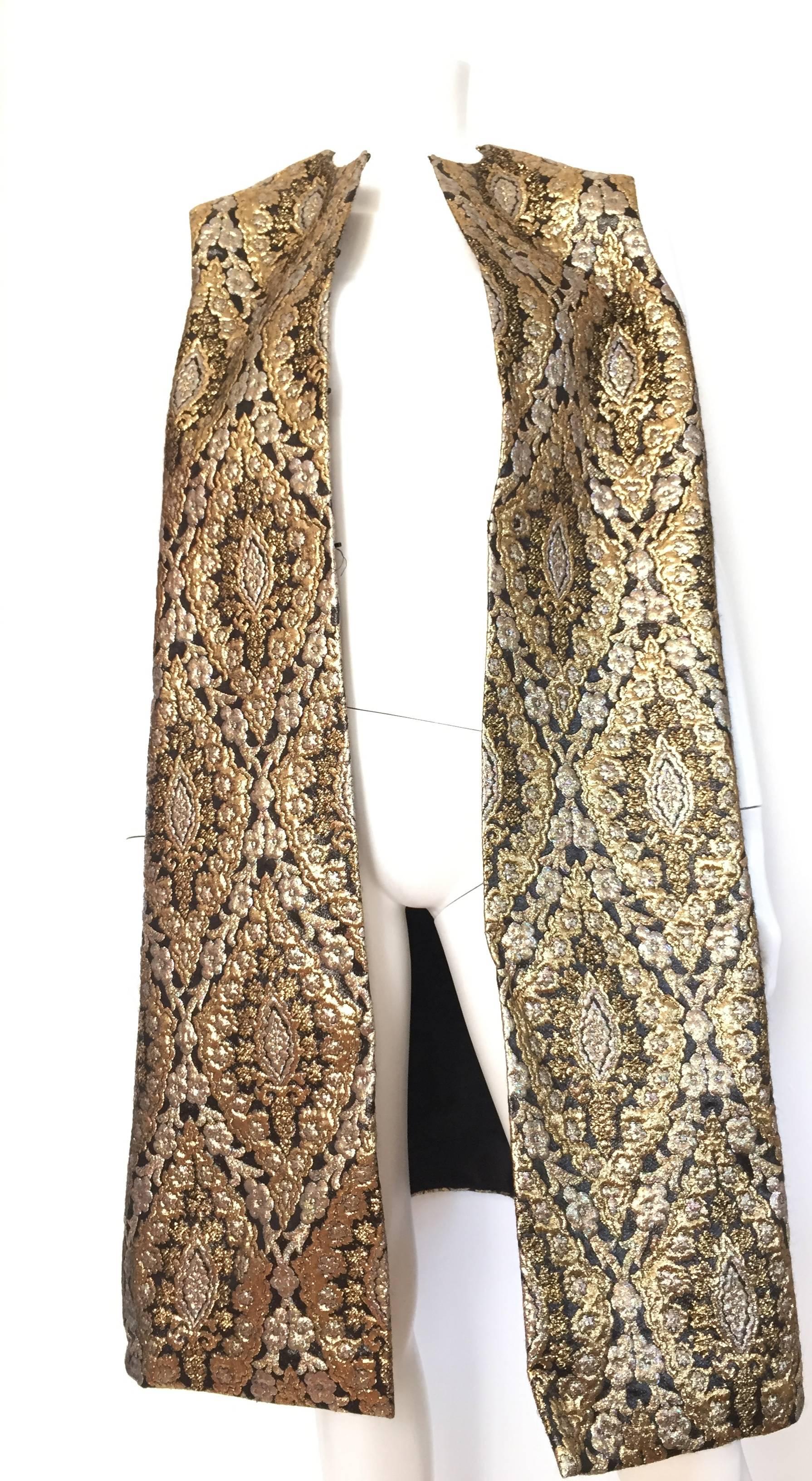 Richard Tam 1961 Silk Brocade Evening Dress & Coat Size 12 / 14. 1