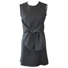 CELINE grey cashmere runway dress with knotted 'sleeves' - fall 2013