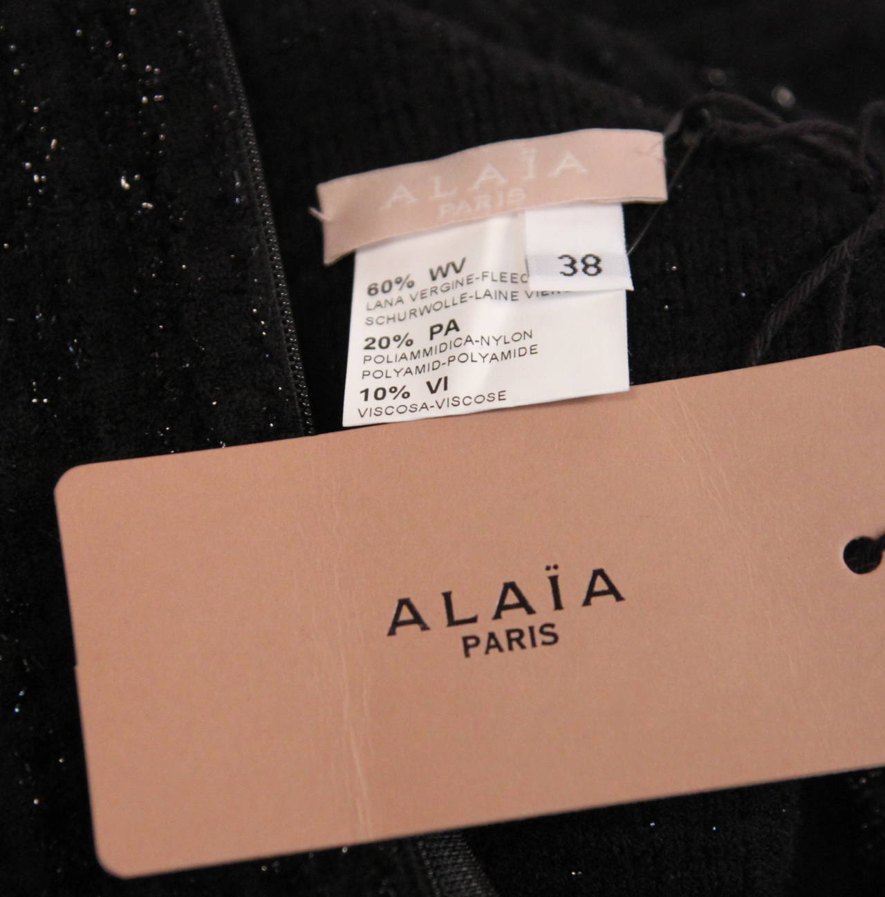 alaia black dress