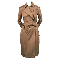 CELINE by PHOEBE PHILO trench-coat classique tan résistant à l'eau