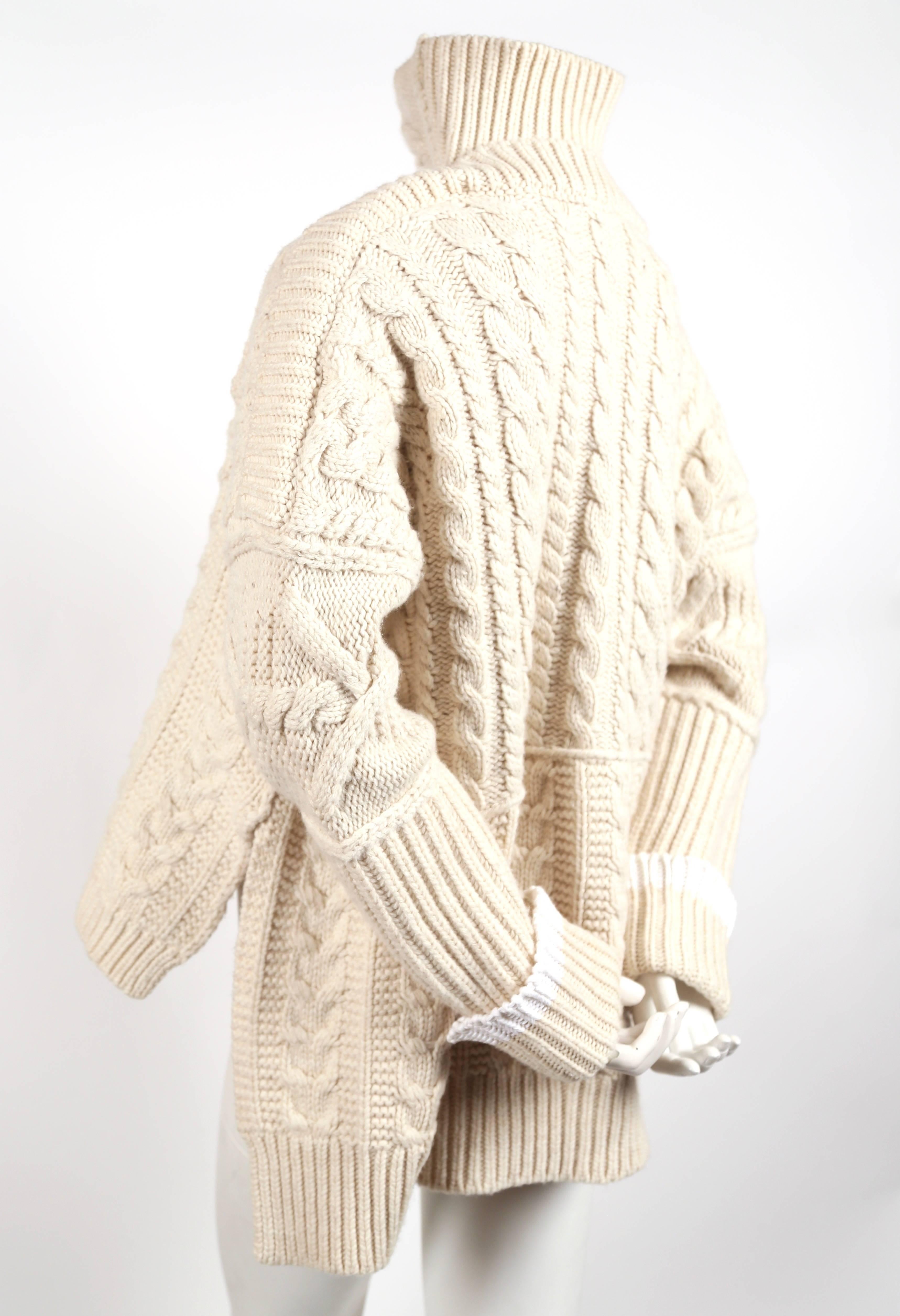 celine cable knit sweater
