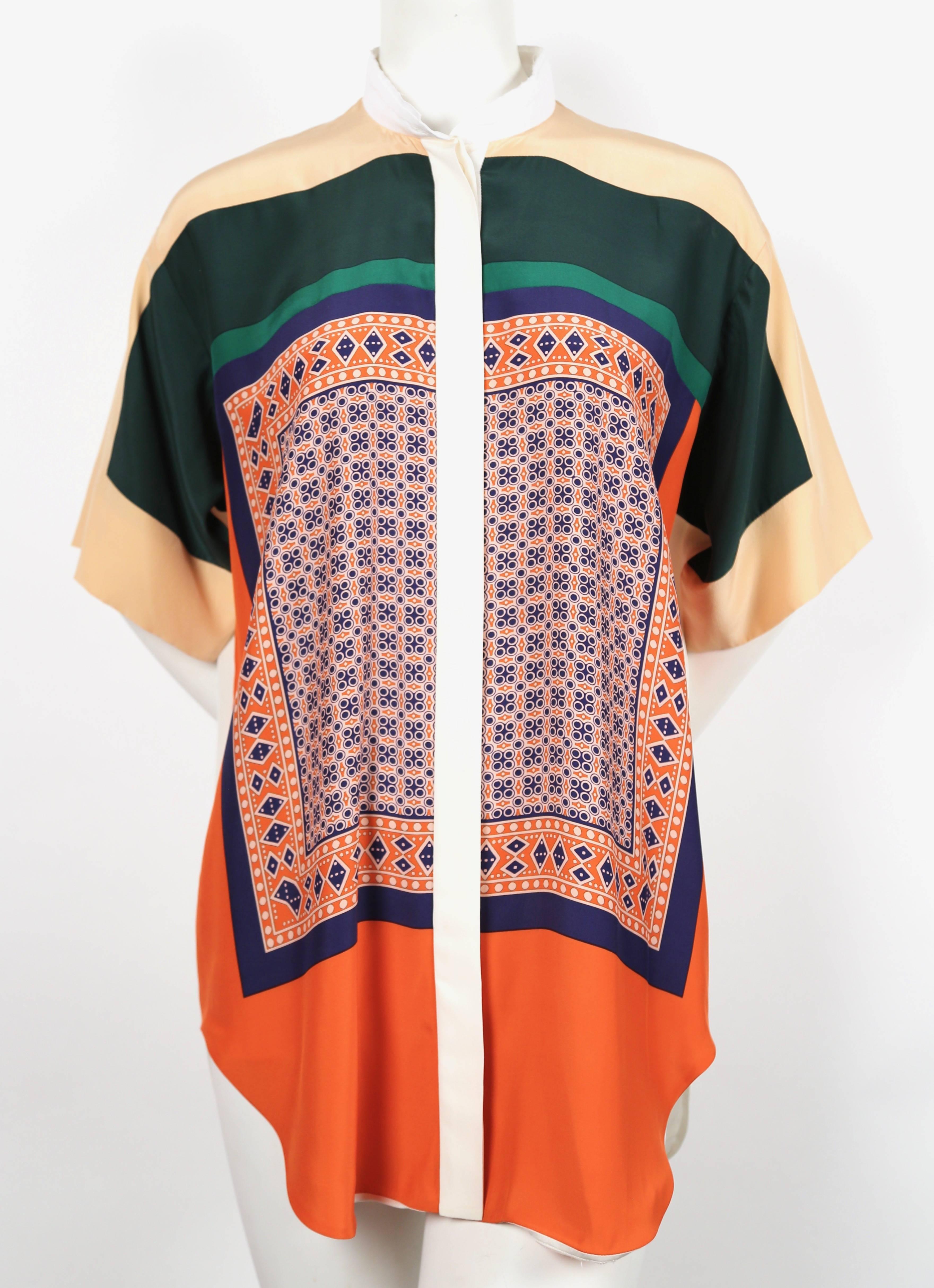 2011 Celine by Phoebe Philo silk foulard shirt 