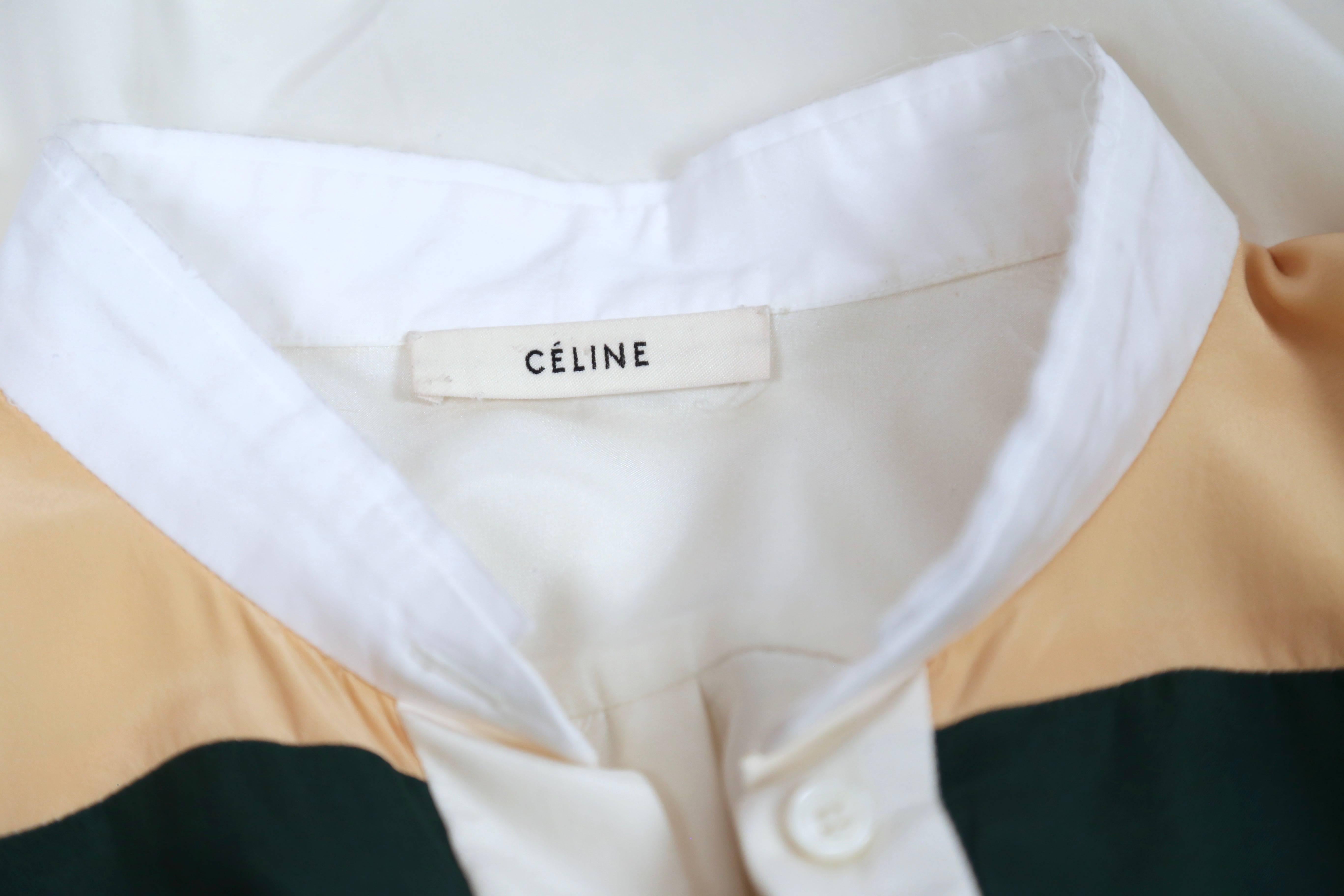 Women's or Men's 2011 Celine by Phoebe Philo silk foulard shirt 