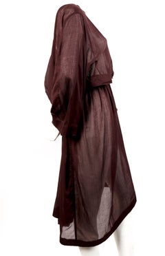 Azzedine Alaia sheer draped dress with cut out, 1980s