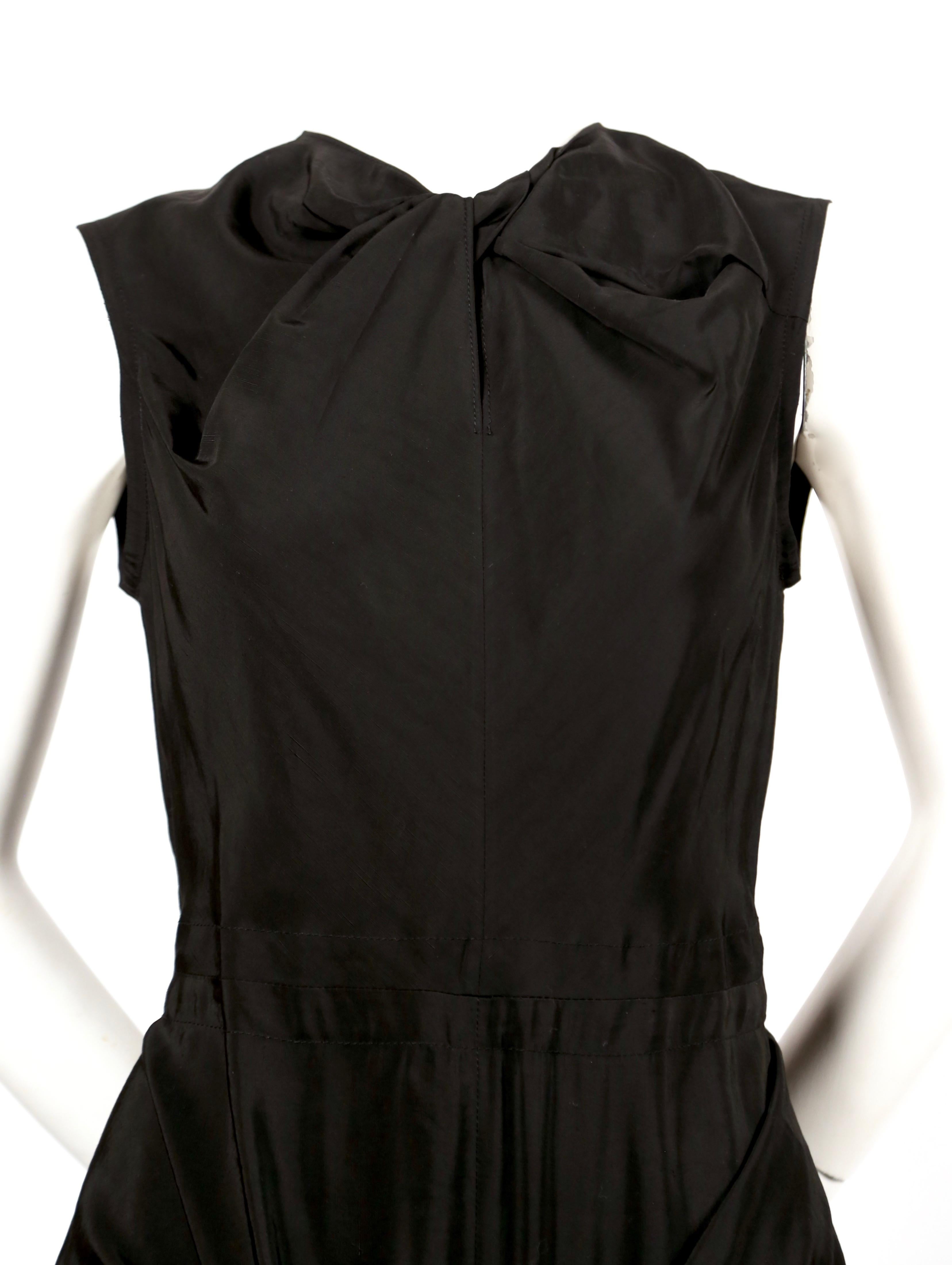 Celine By Phoebe Philo black dress with ties and cut out back  In New Condition In San Fransisco, CA