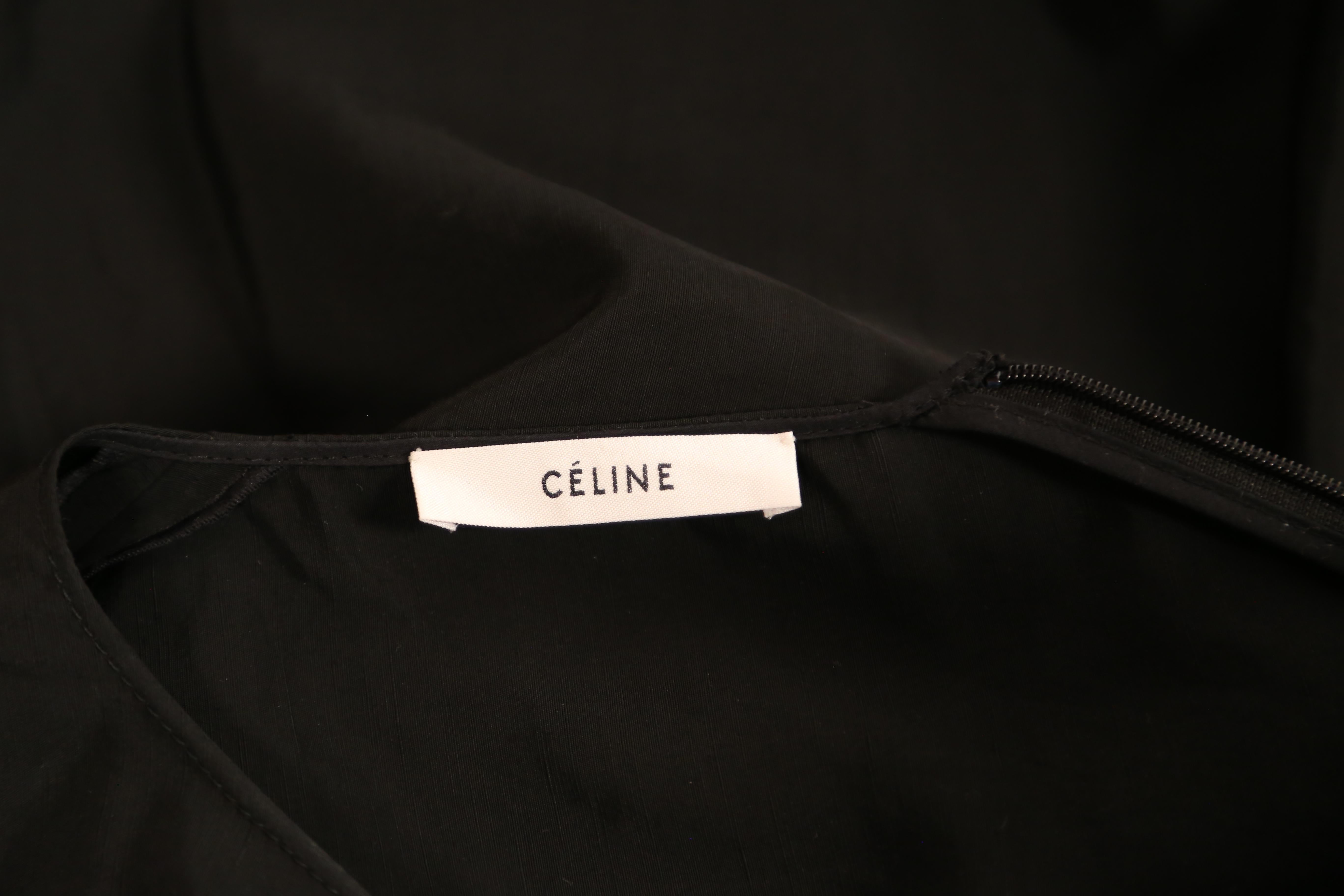 Celine By Phoebe Philo black dress with ties and cut out back  2