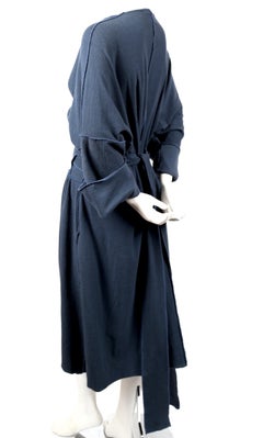 robe en coton sarcelle MICHELE LAMY des années 1980