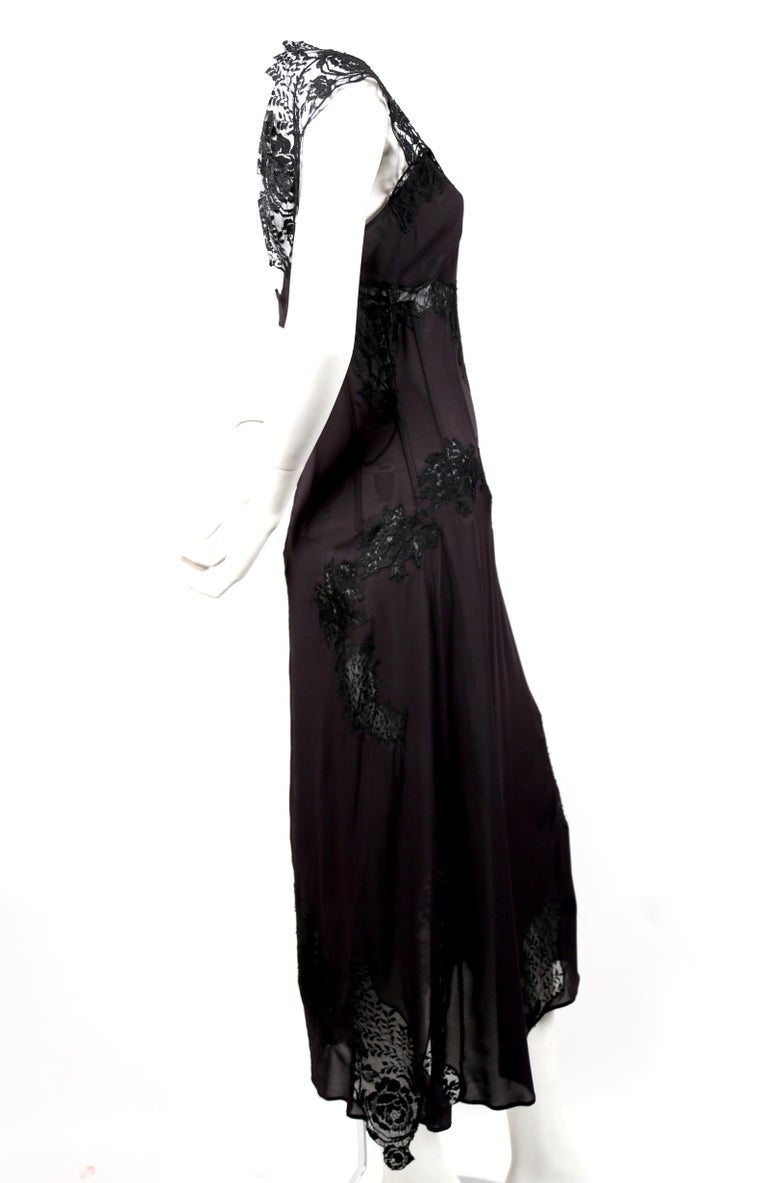 Dolce and Gabbana black lace runway dress, 2002 For Sale at 1stDibs ...