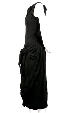 Celine By Phoebe Philo black dress with ties and cut out back