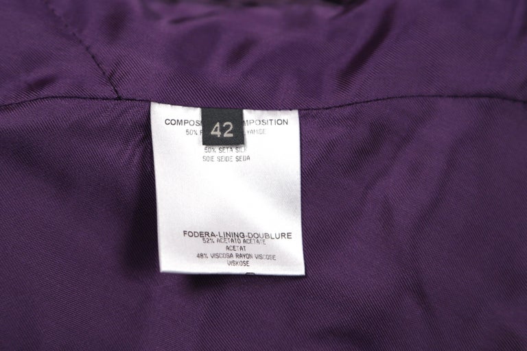 Alexander McQueen purple satin quilted runway coat, 2007 at 1stDibs