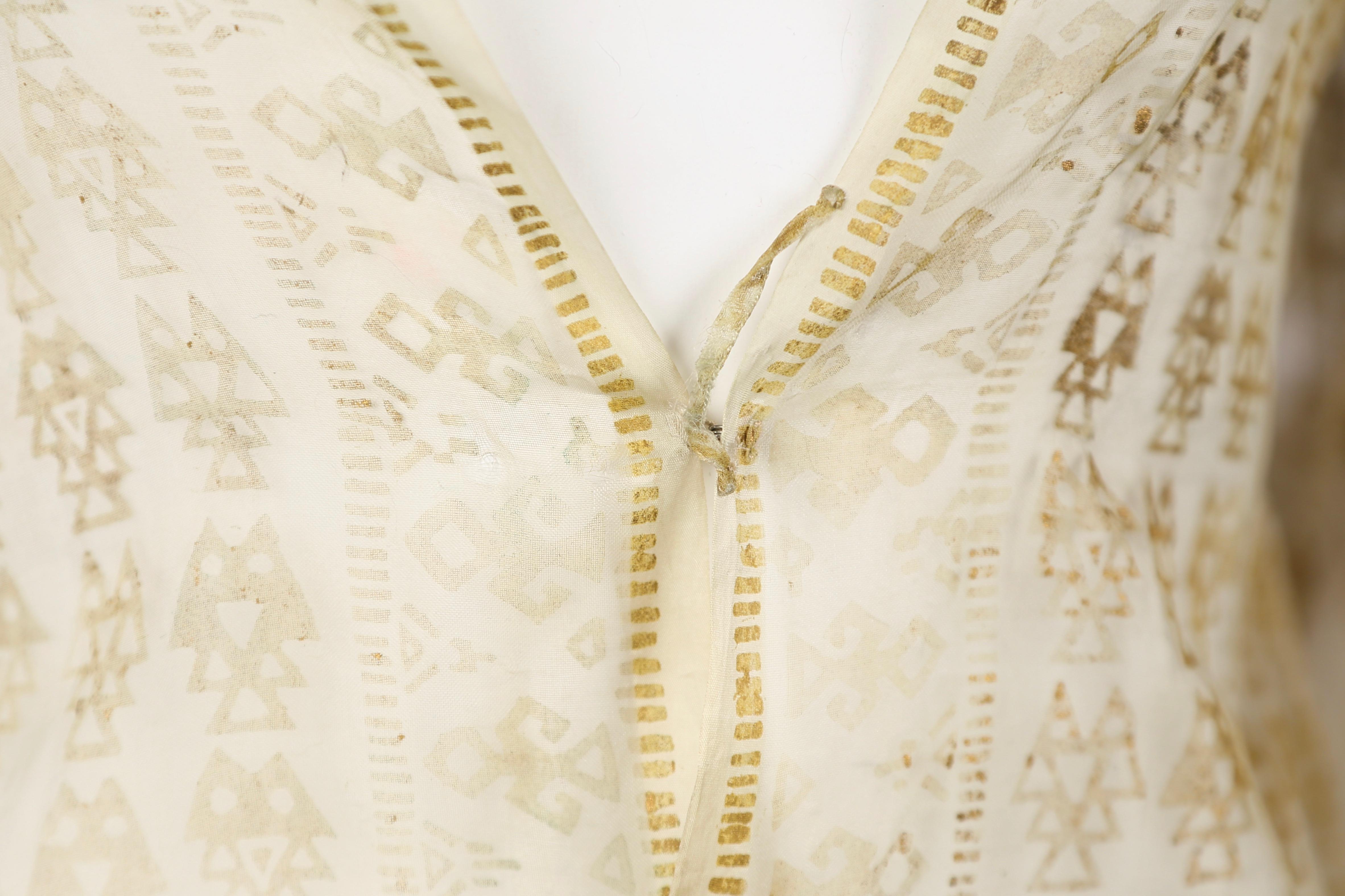 Mariano Fortuny Silk Gauze Jacket With Gold Stamping, Circa 1910 1